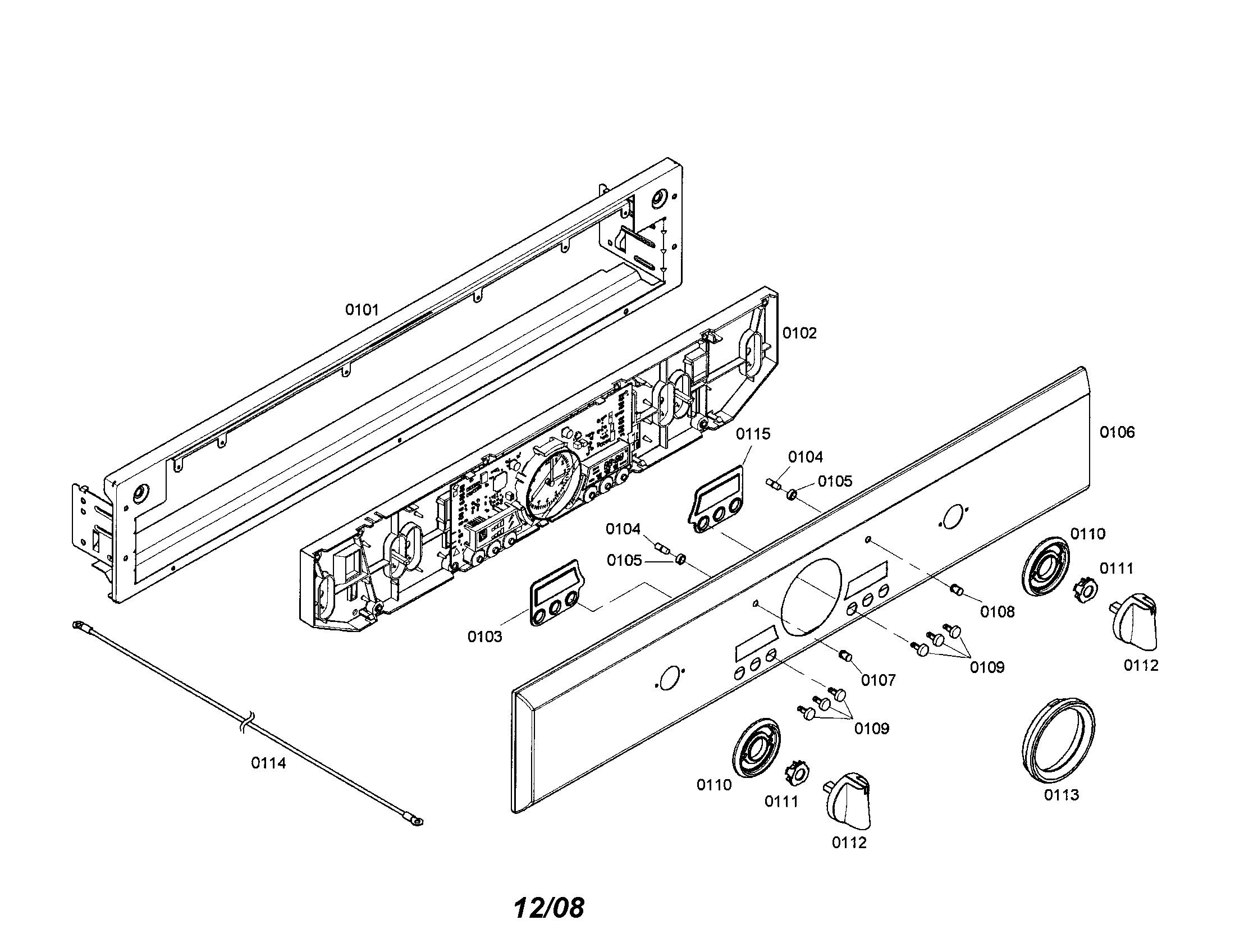 Thermador PODMW301-01 control panel diagram