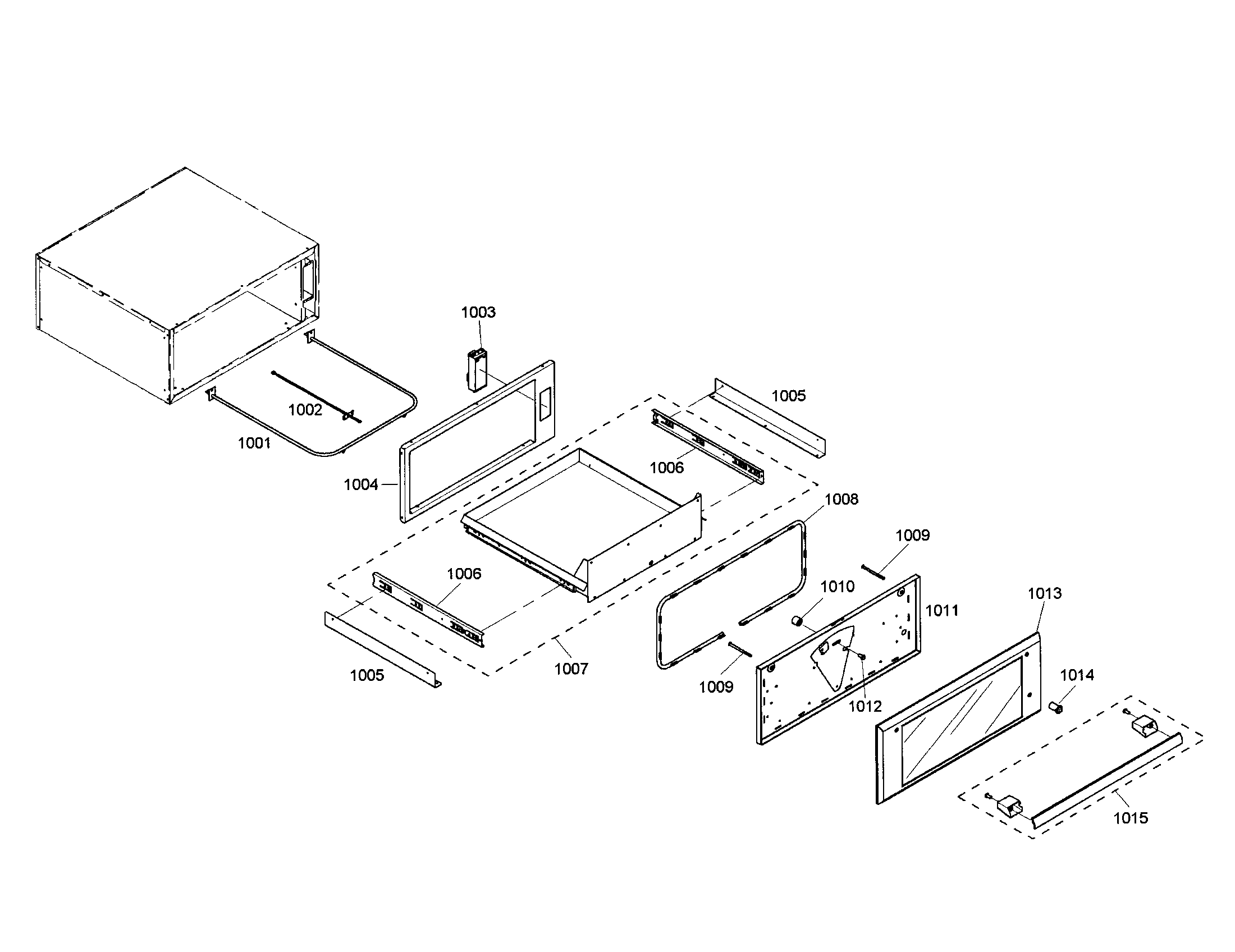 Thermador MEMCW271ES-01 warming drawer diagram