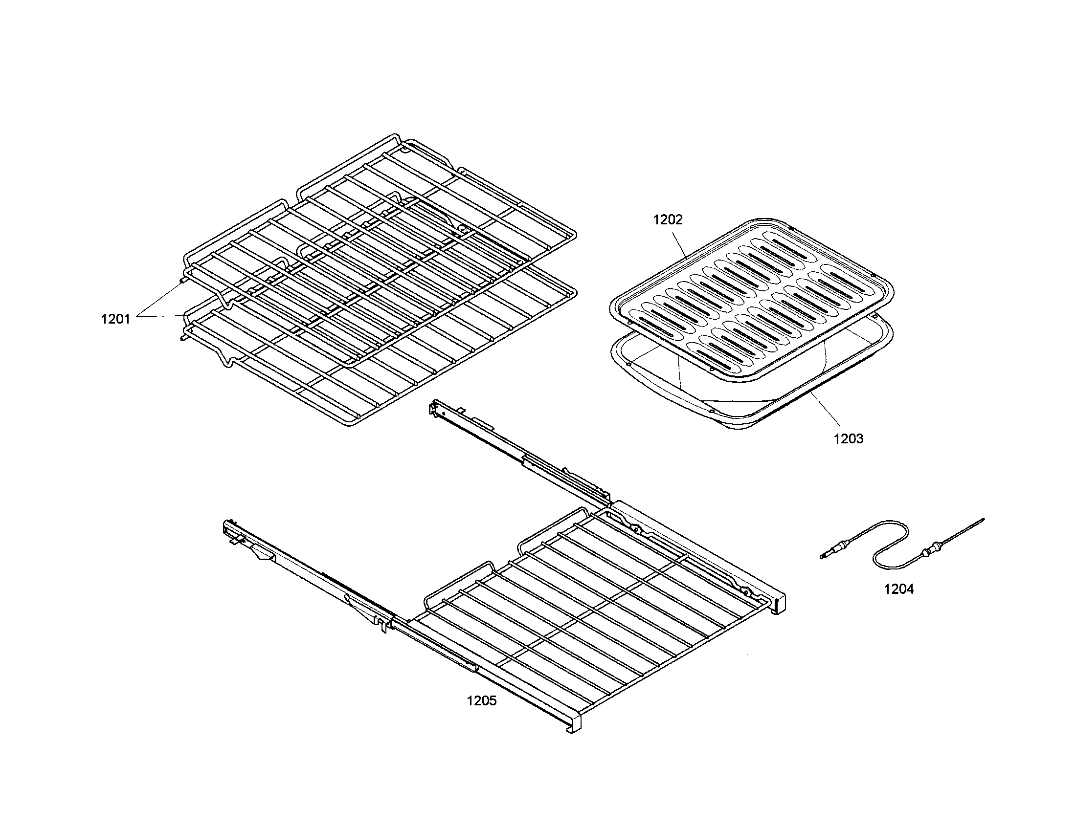 Thermador MEMCW271ES-01 racks diagram