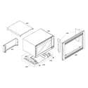 Thermador PODM301-01 microwave mounting diagram