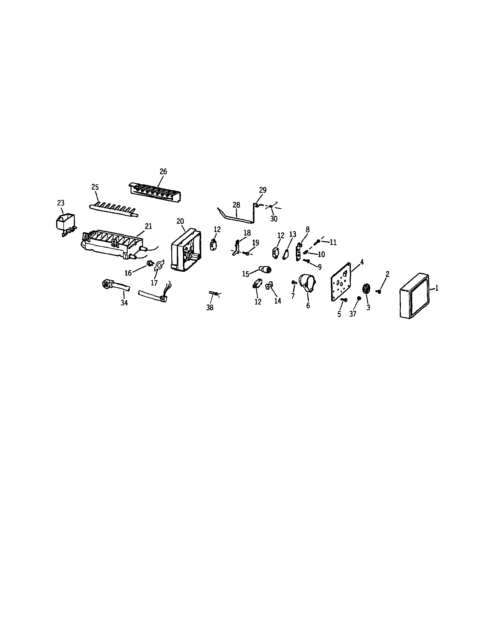 Kenmore 3639557754 icemaker wr30x0318 diagram