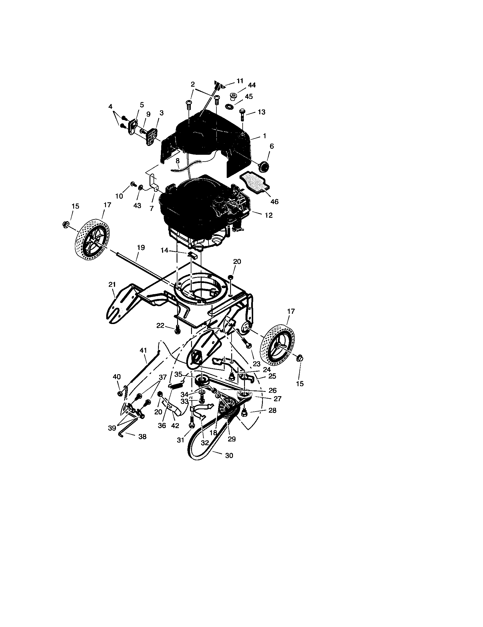 Craftsman 536881410 drive diagram