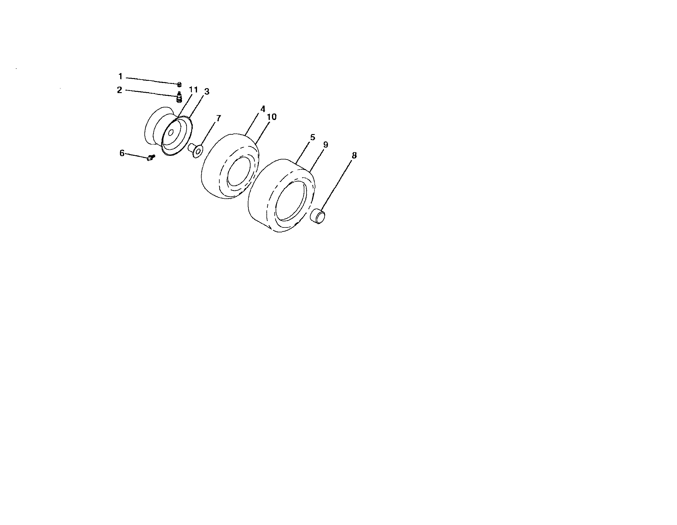 Craftsman 917253110 wheels and tires diagram