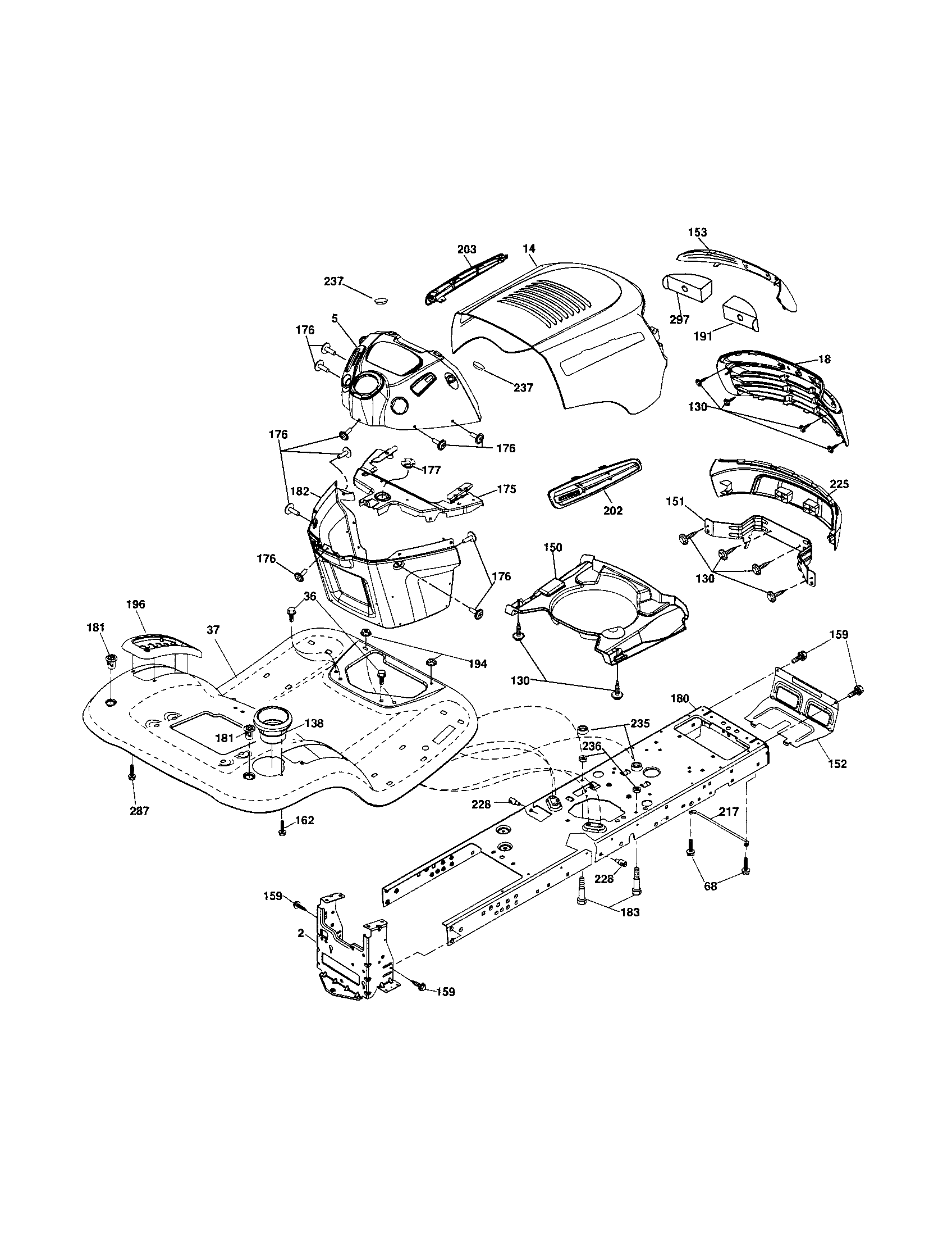 Craftsman 917253220 chassis diagram