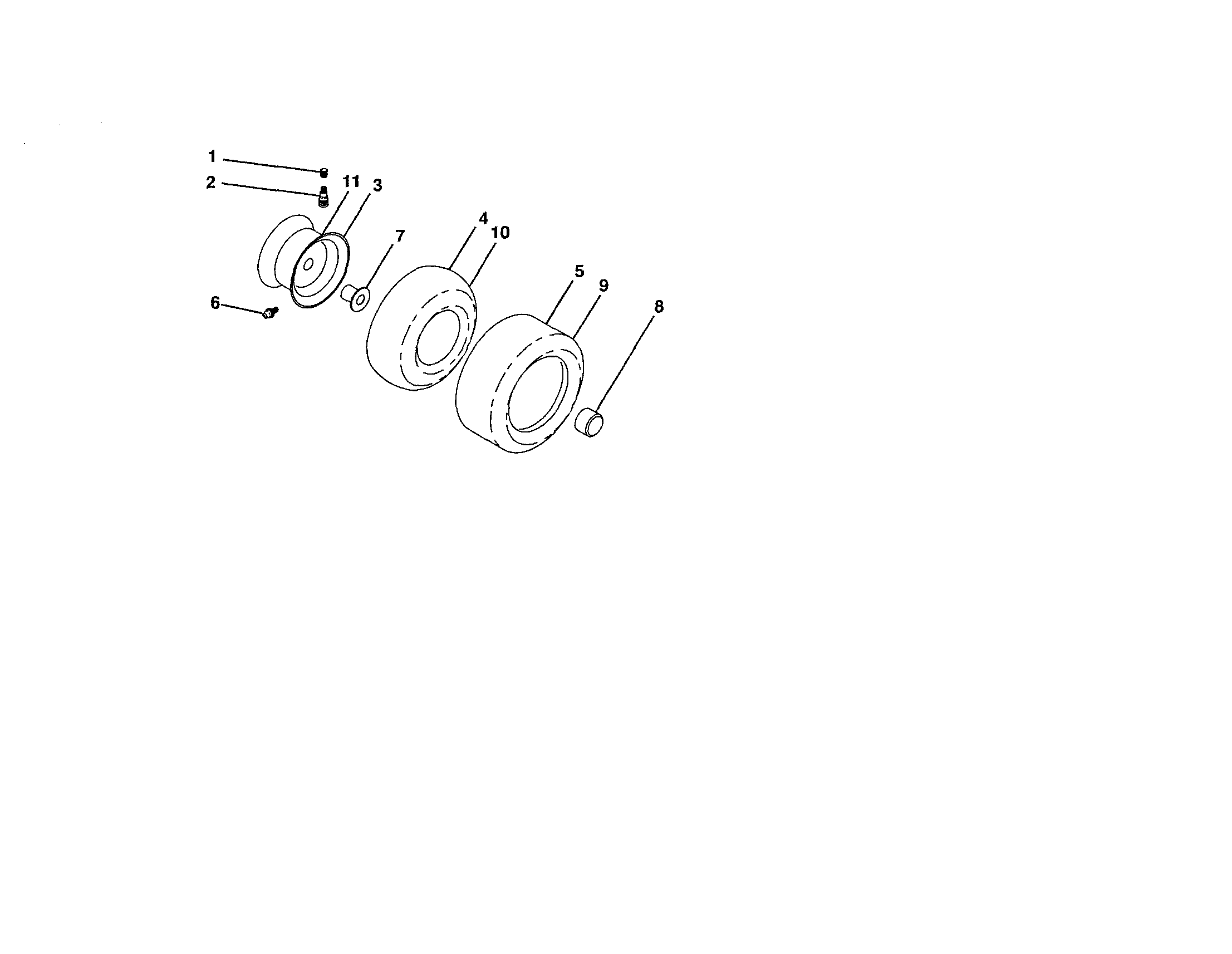 Craftsman 917253220 wheels and tires diagram