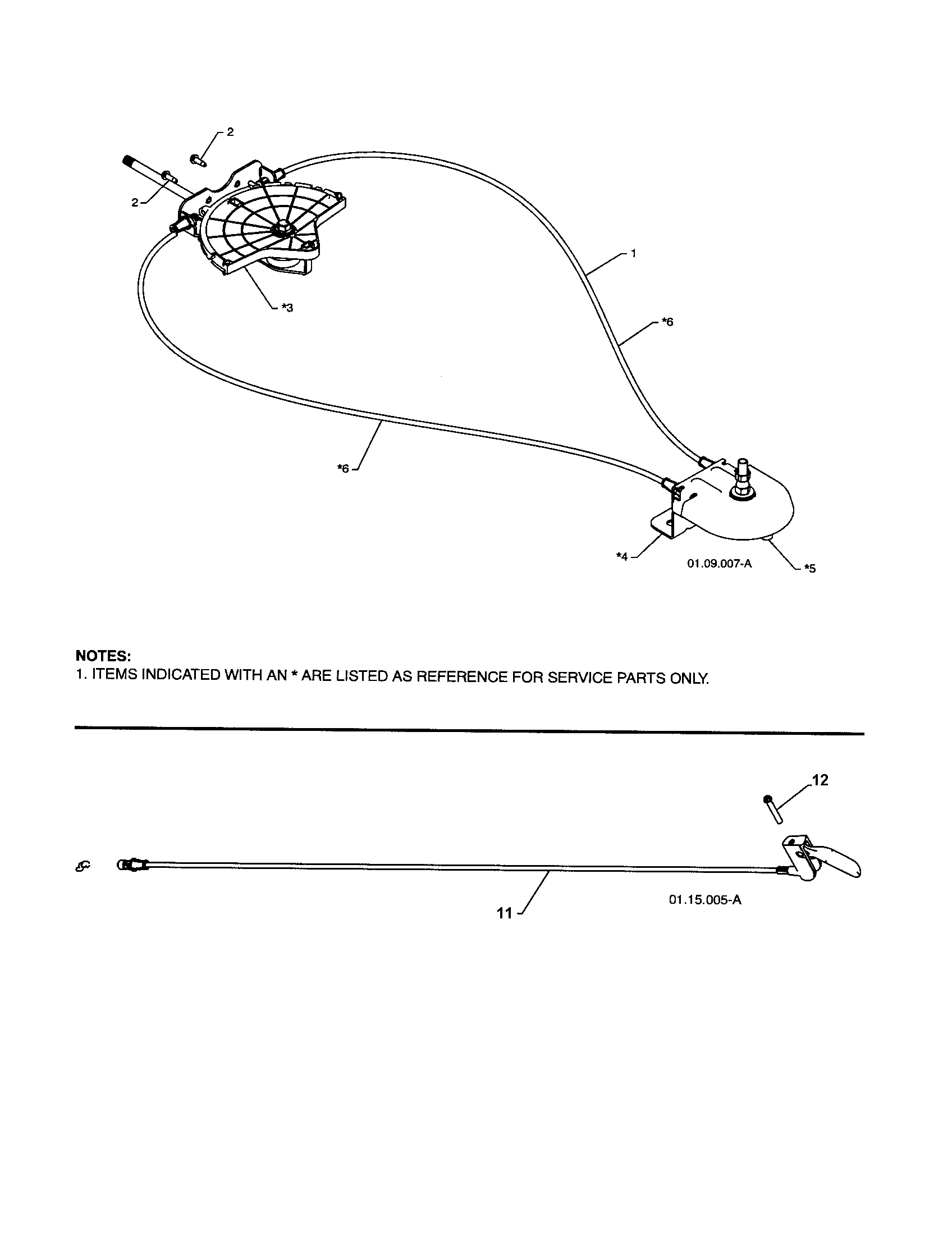 Craftsman 917881063 lever/cable rotator/steer cable diagram