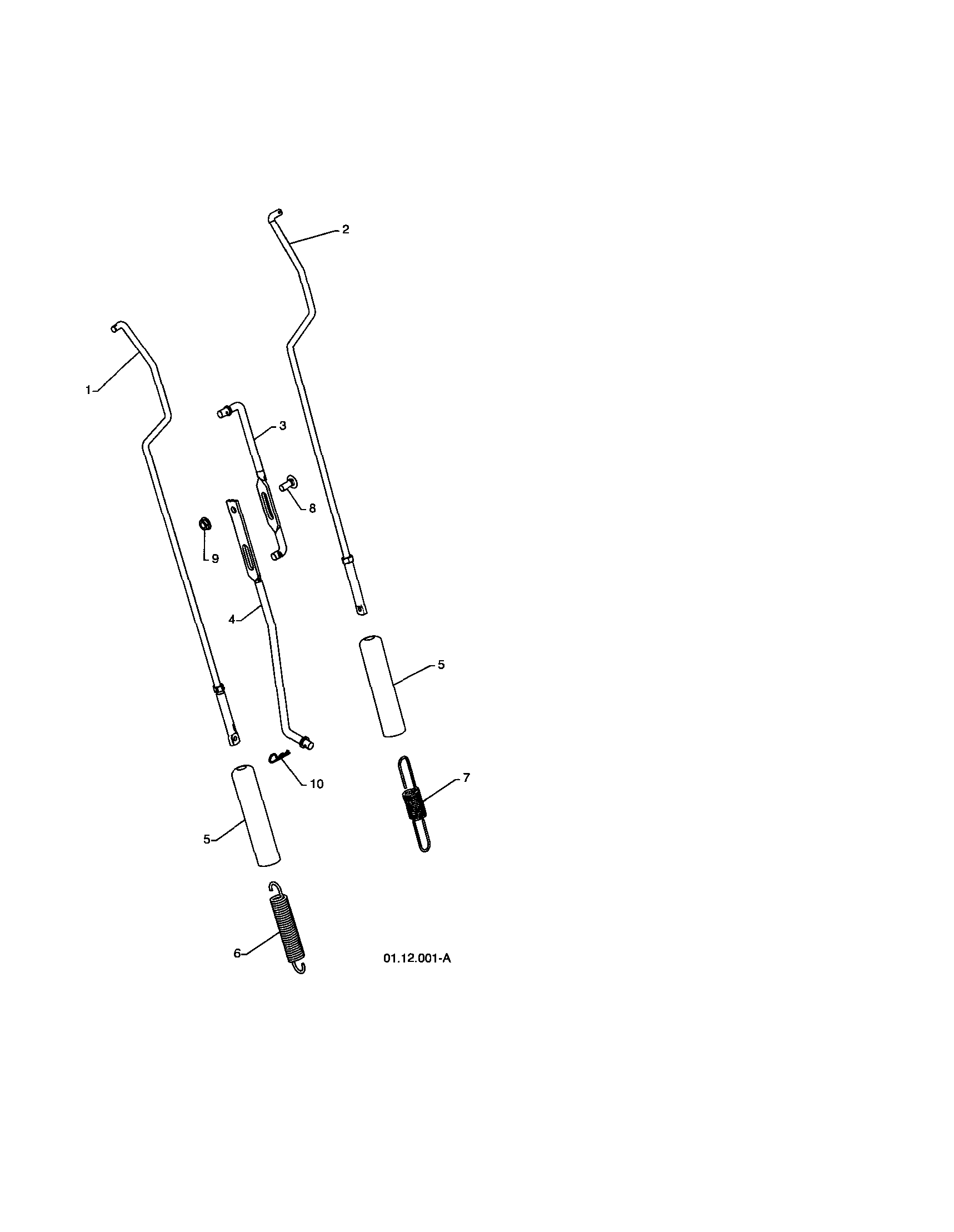 Craftsman 917881063 impeller & traction rods diagram