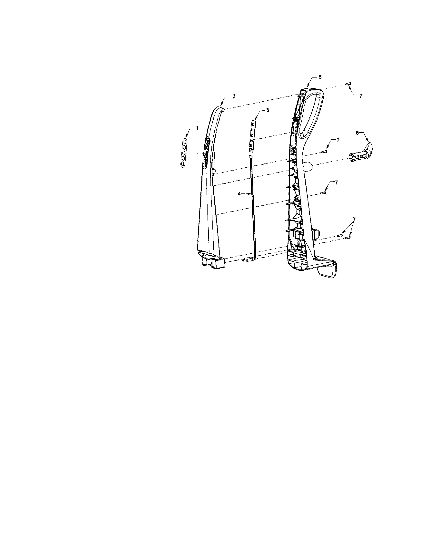 Kenmore 11636933502 handle diagram