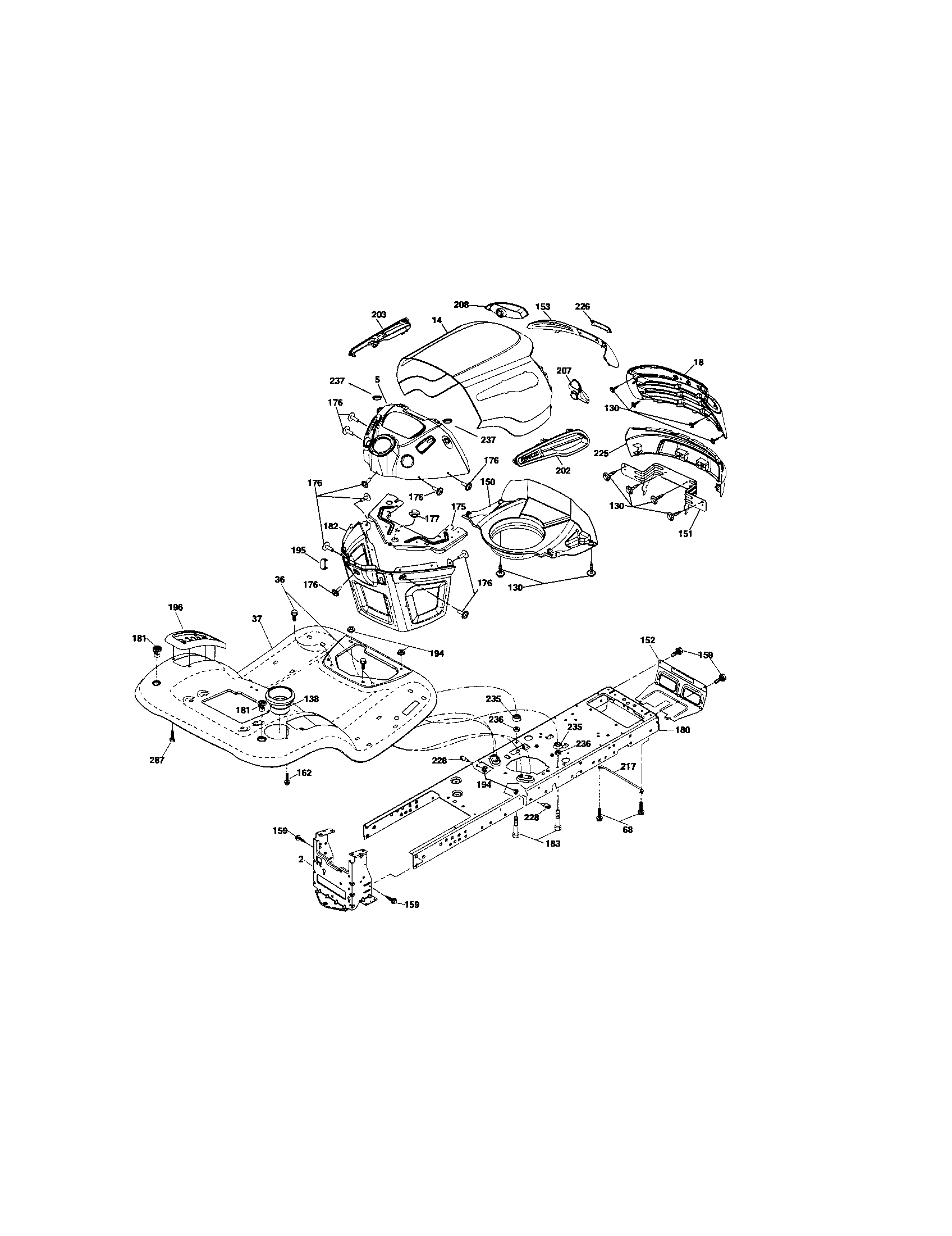 Craftsman 917287241 chassis and enclosures diagram