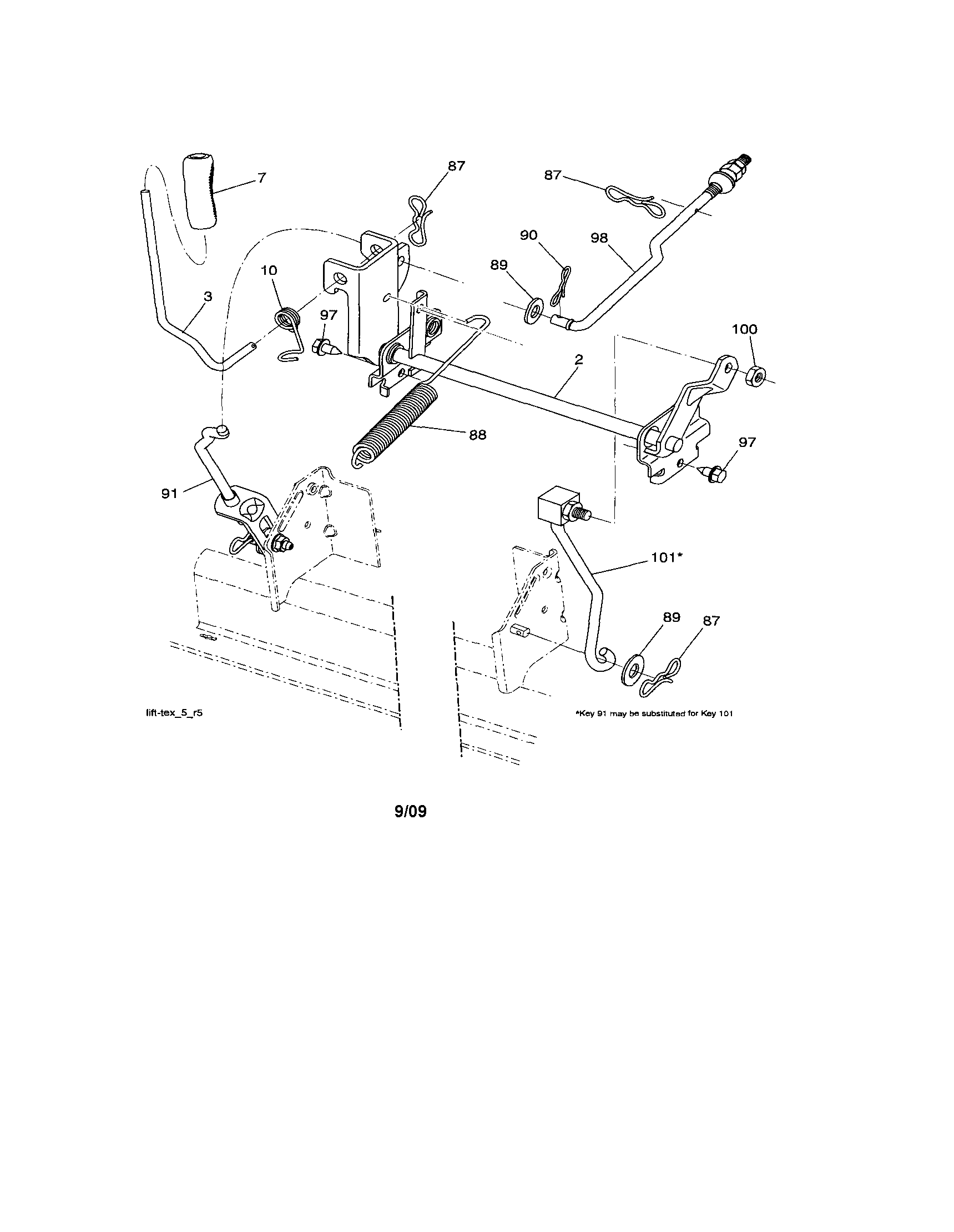 Craftsman 917287241 lift diagram