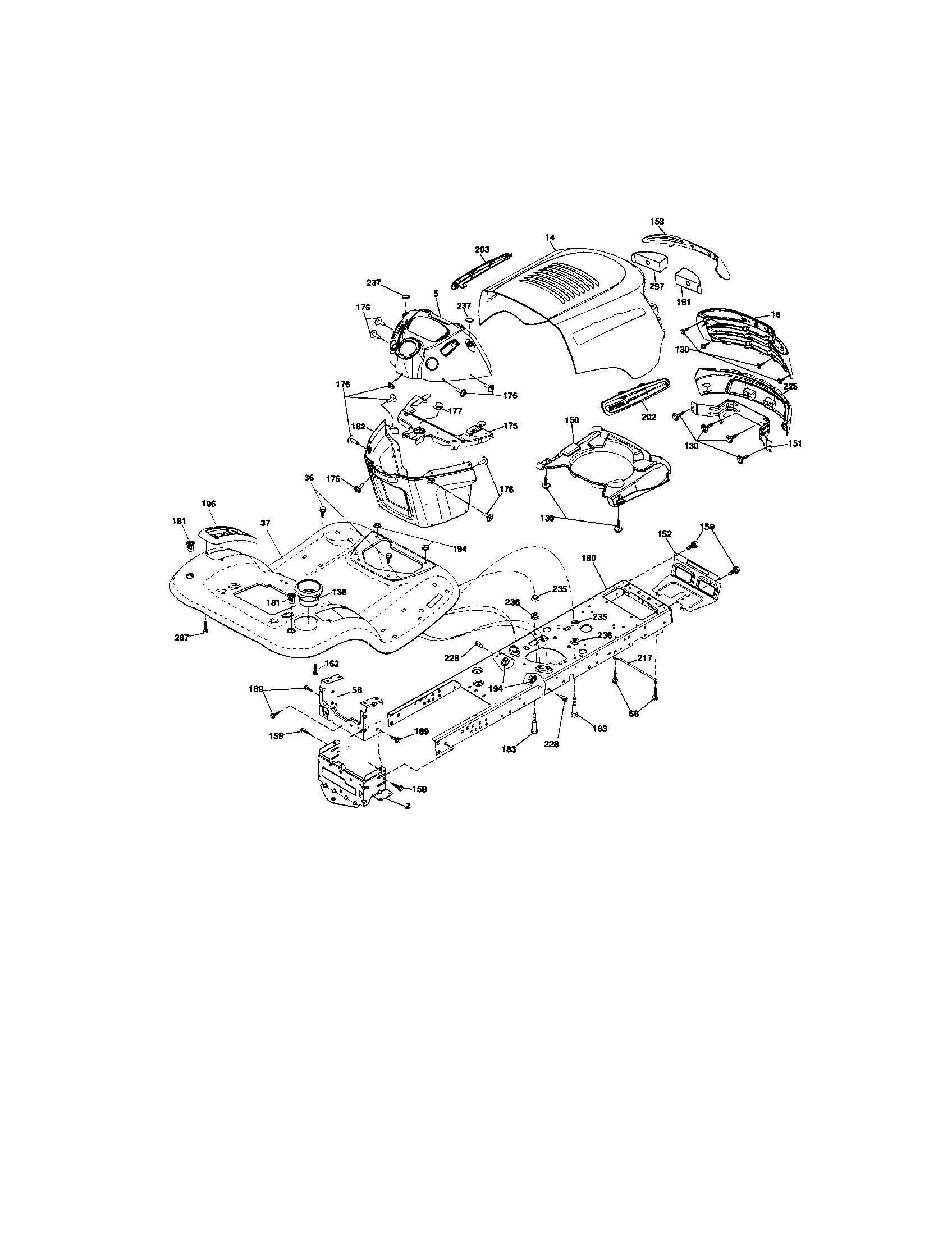 Craftsman 917288112 chassis diagram