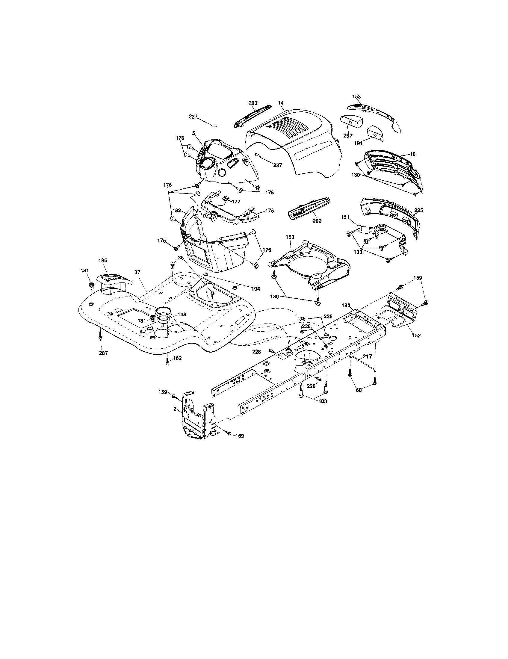 Craftsman 917288120 chassis diagram