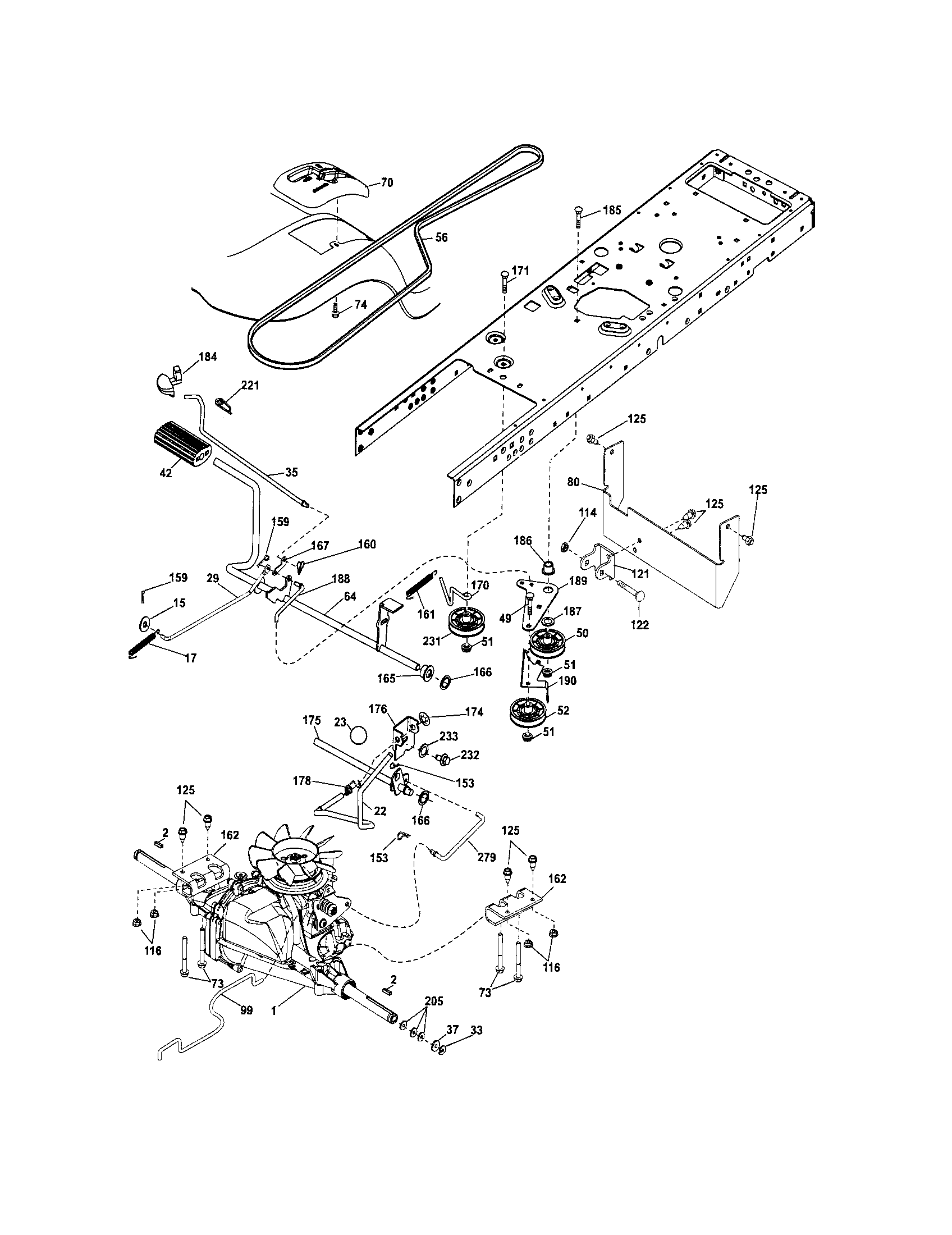 Craftsman 917288120 ground drive diagram
