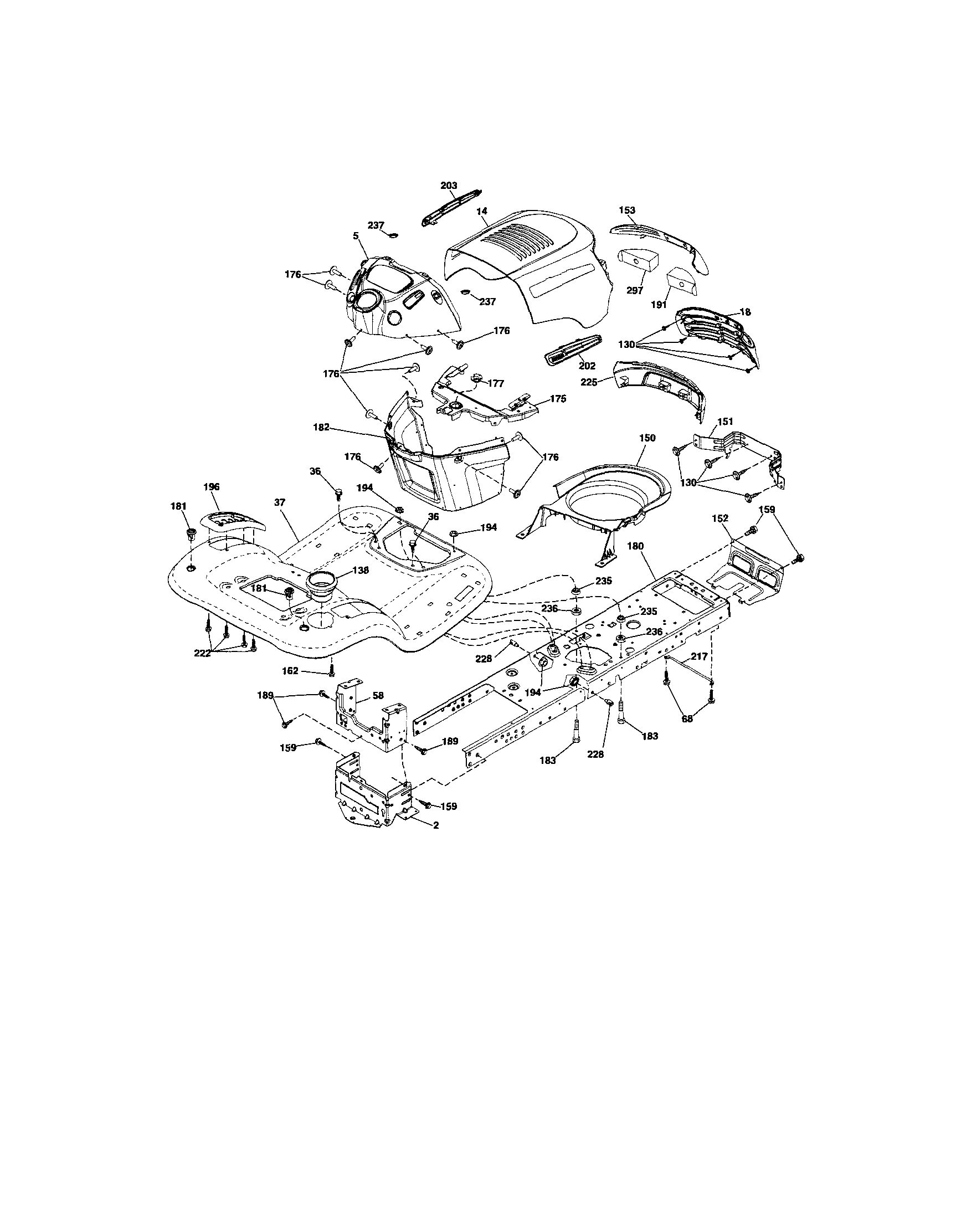 Craftsman 917288130 chassis diagram
