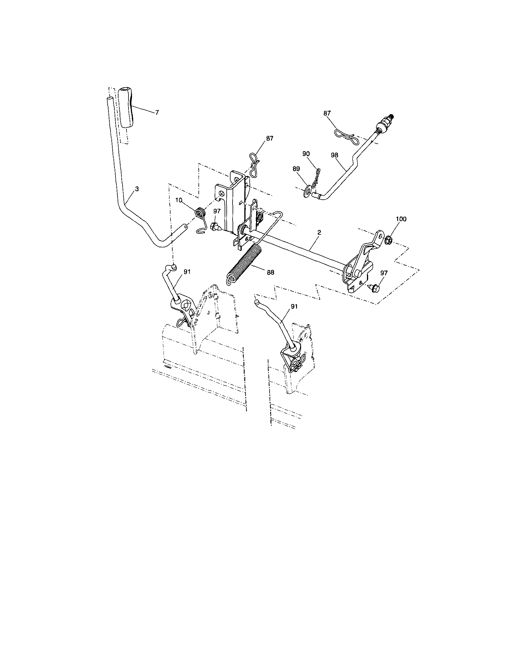 Craftsman 917288130 lift diagram