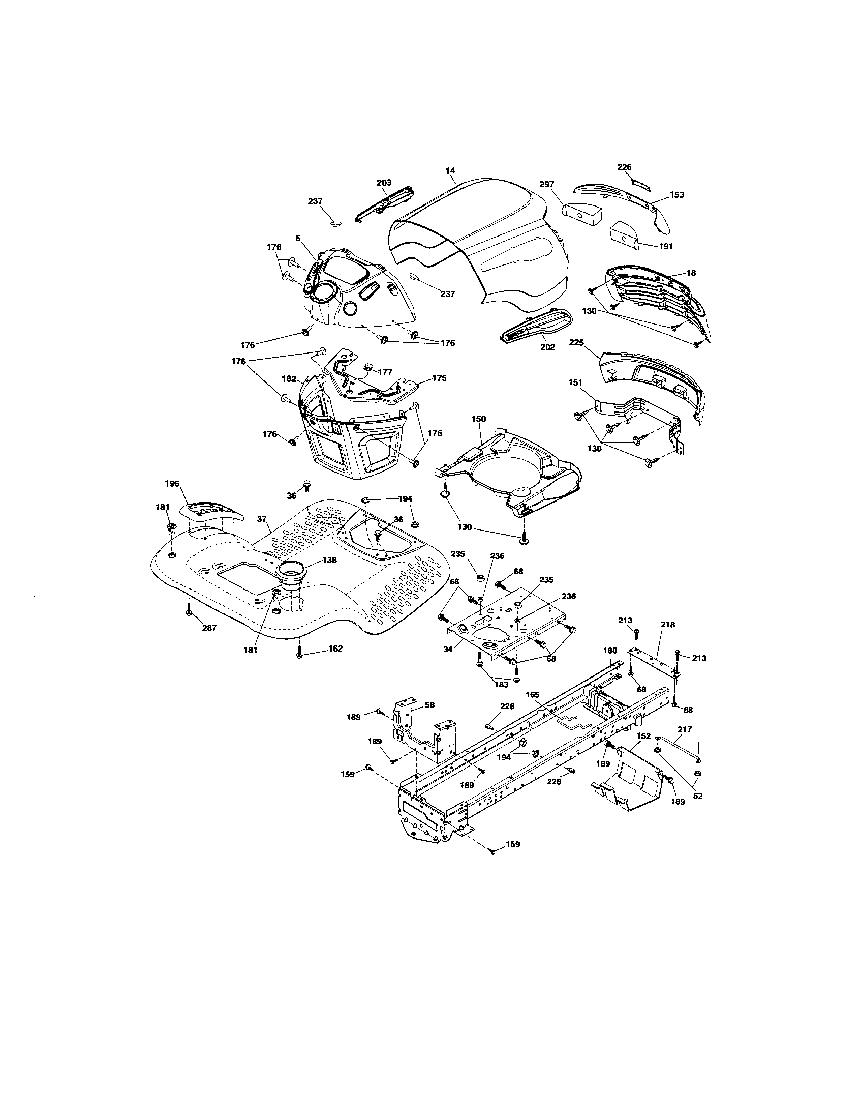 Craftsman 917288122 chassis diagram