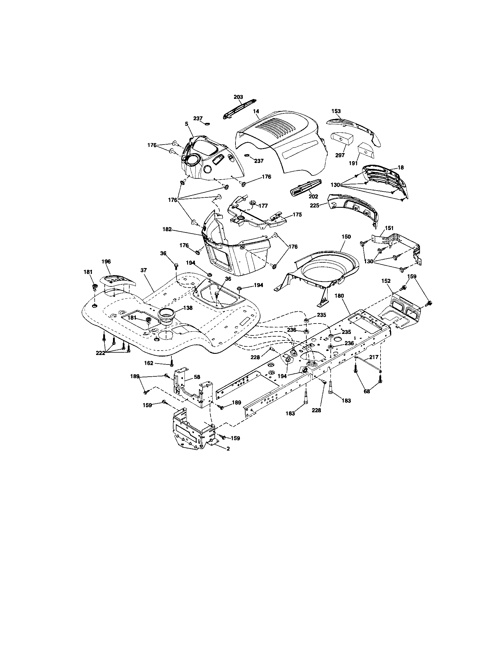 Craftsman 917288132 chassis diagram