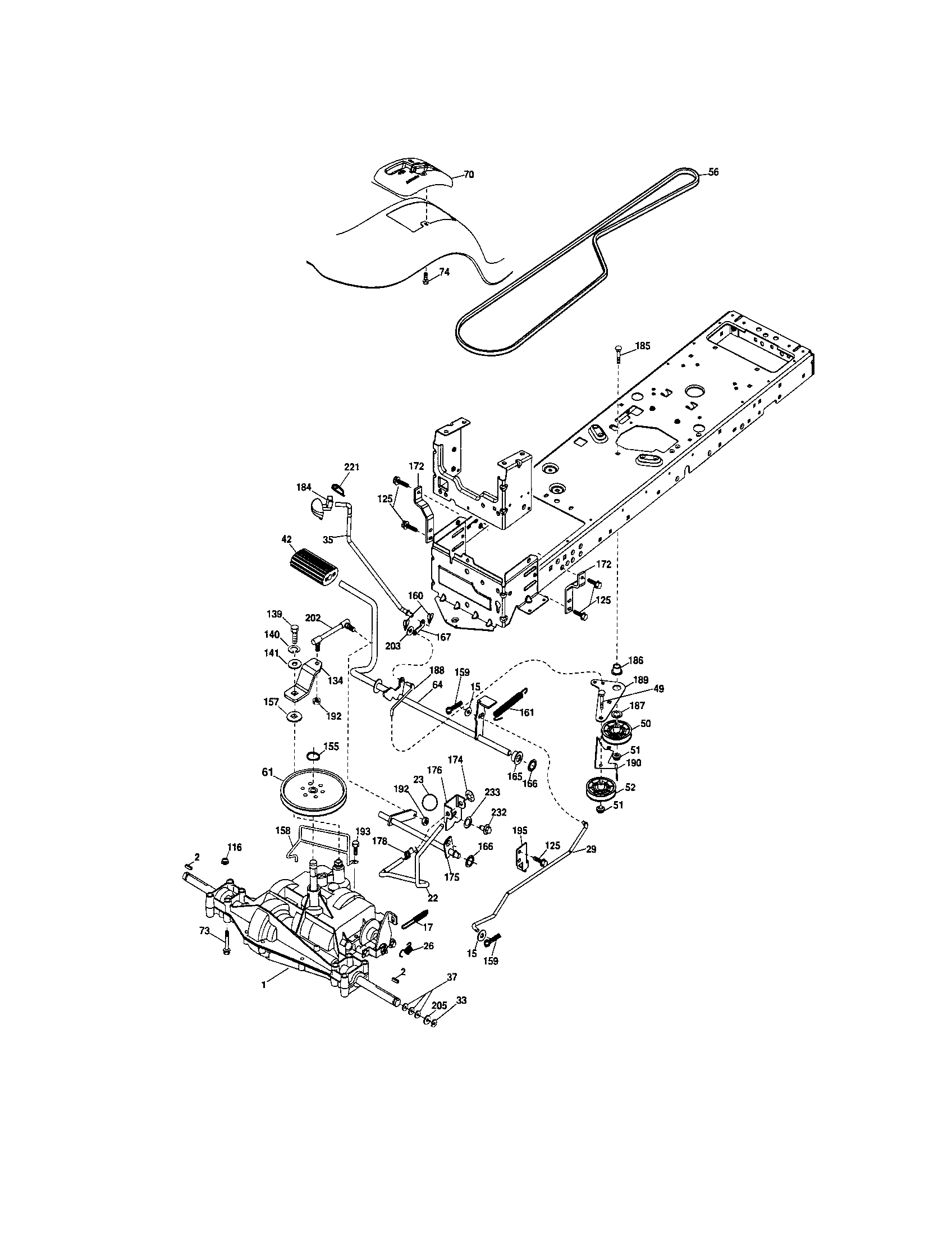 Craftsman 917288132 ground drive diagram