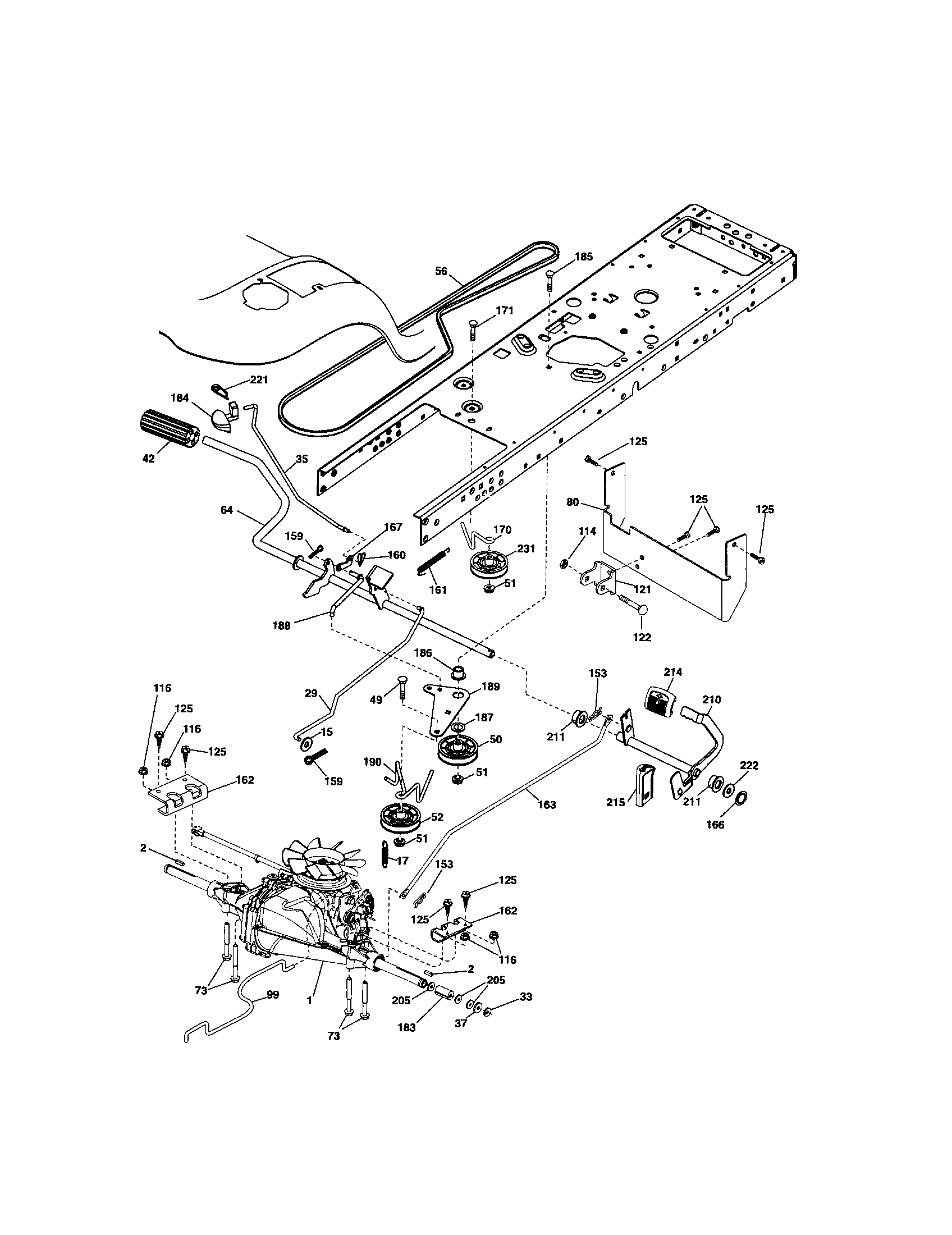 Craftsman 917288140 ground drive diagram