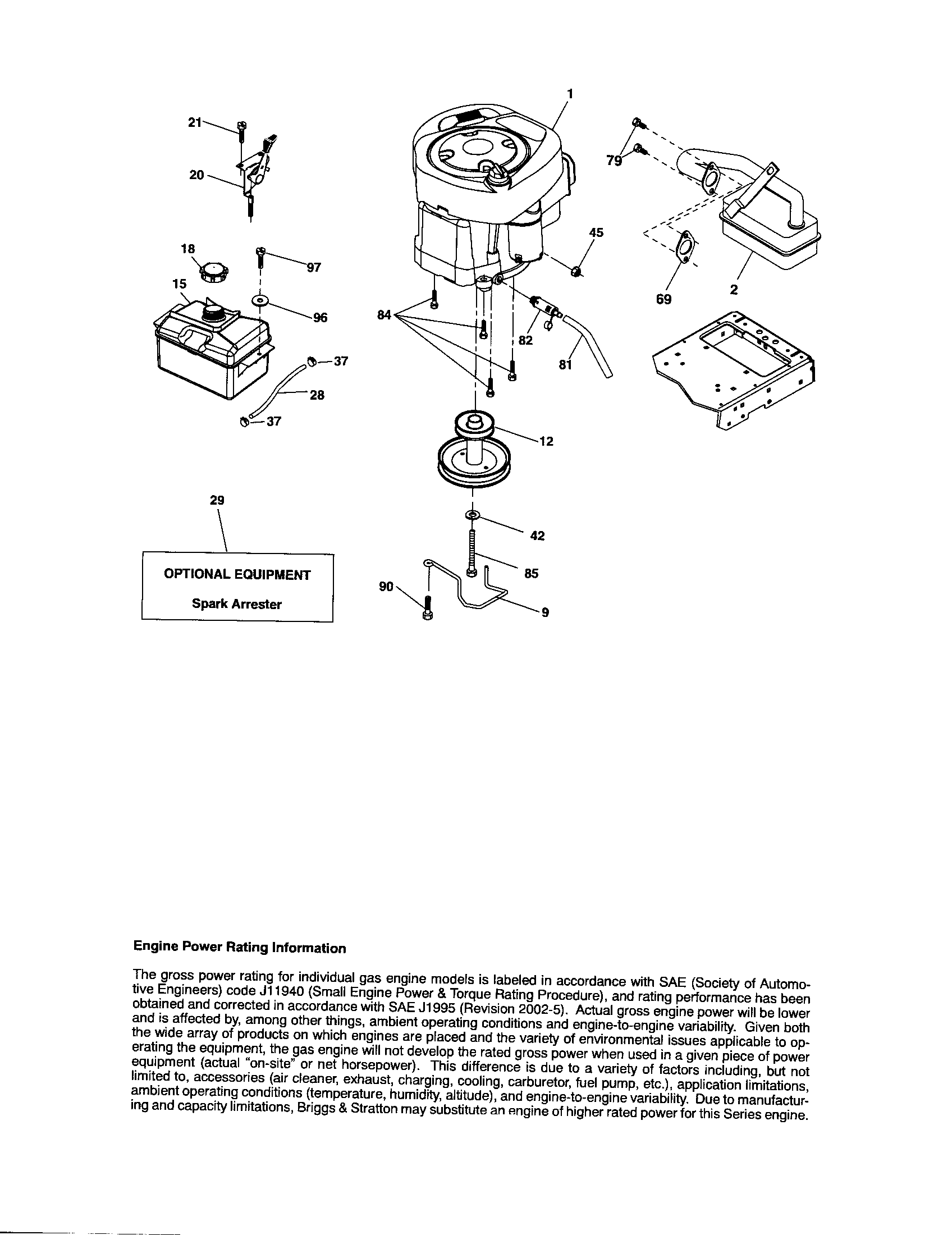 Craftsman 917288140 engine diagram