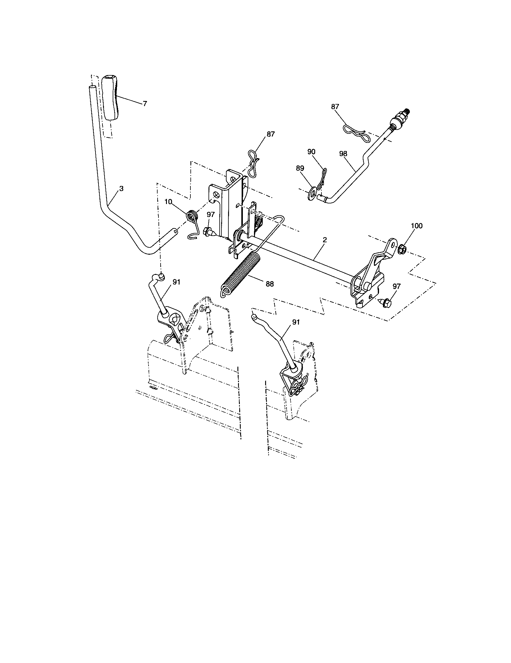 Craftsman 917288140 lift diagram