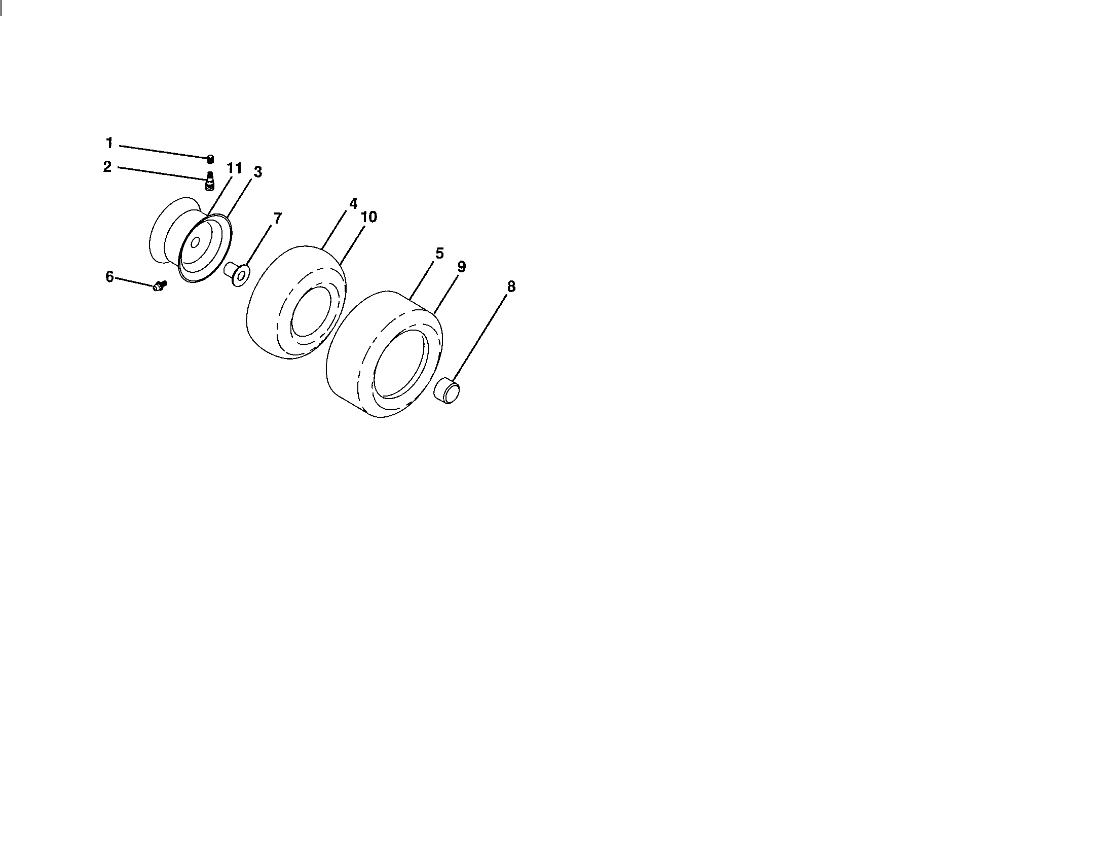 Craftsman 917288140 wheels and tires diagram
