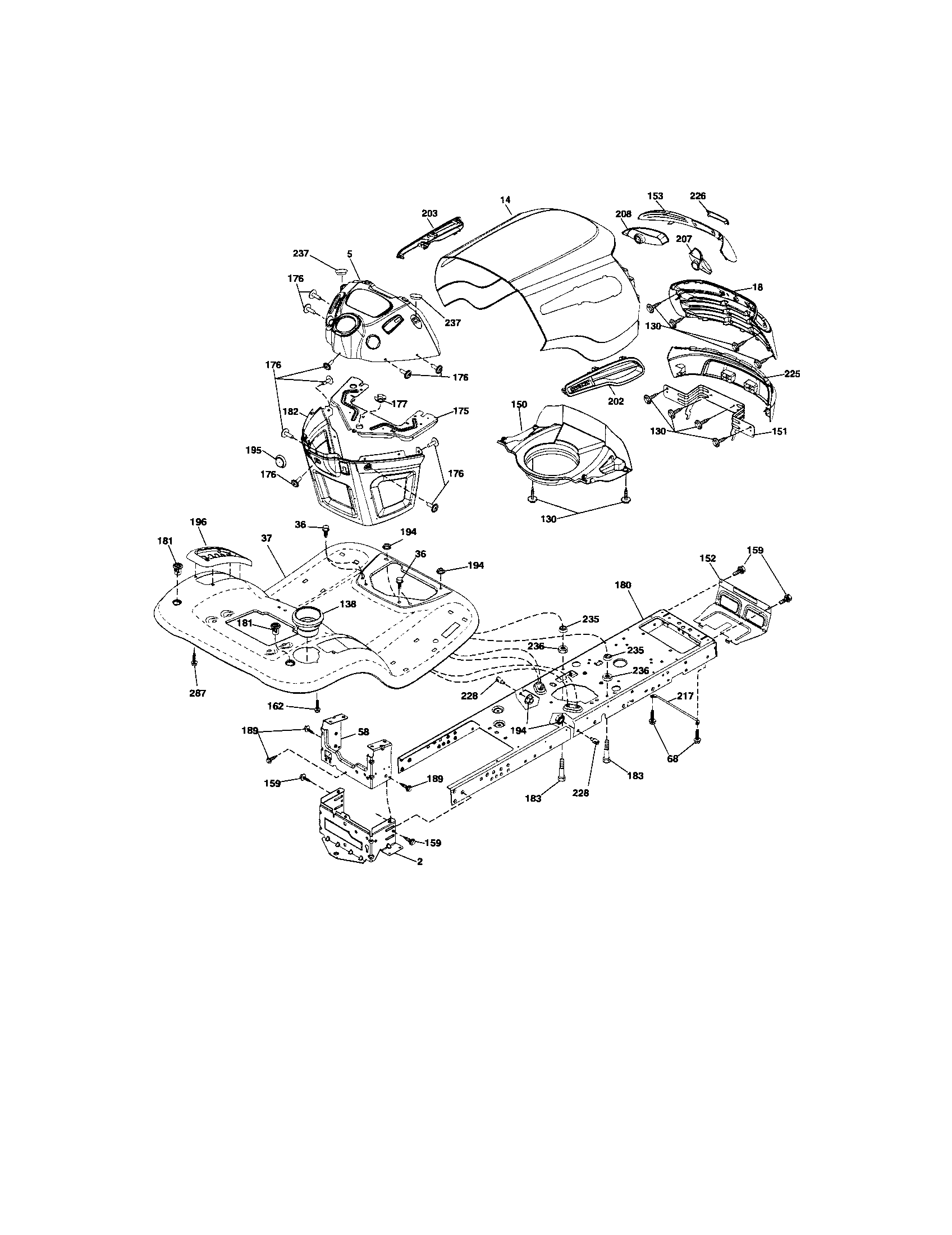 Craftsman 917288211 chassis diagram