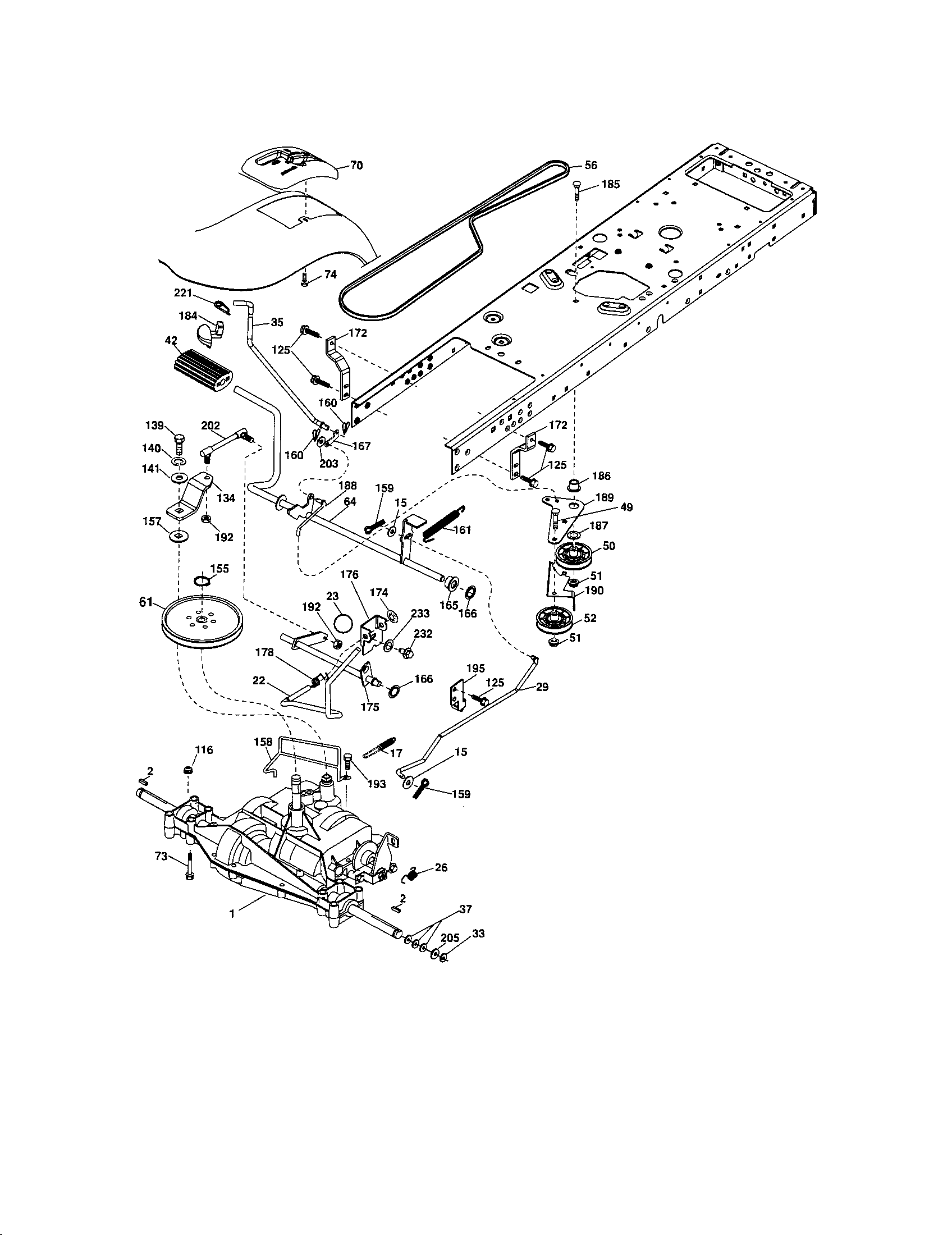 Craftsman 917288211 ground drive diagram