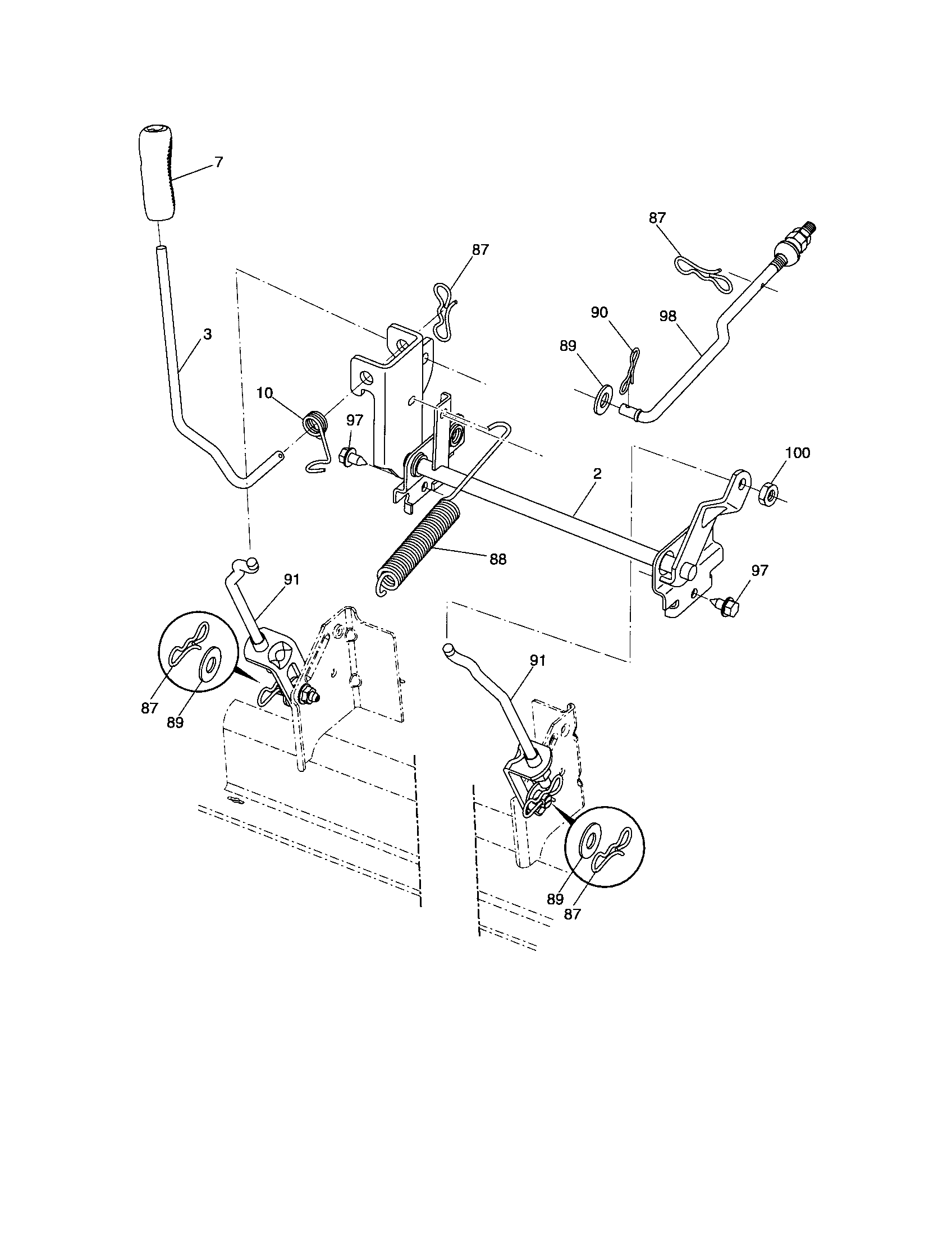 Craftsman 917288211 lift diagram