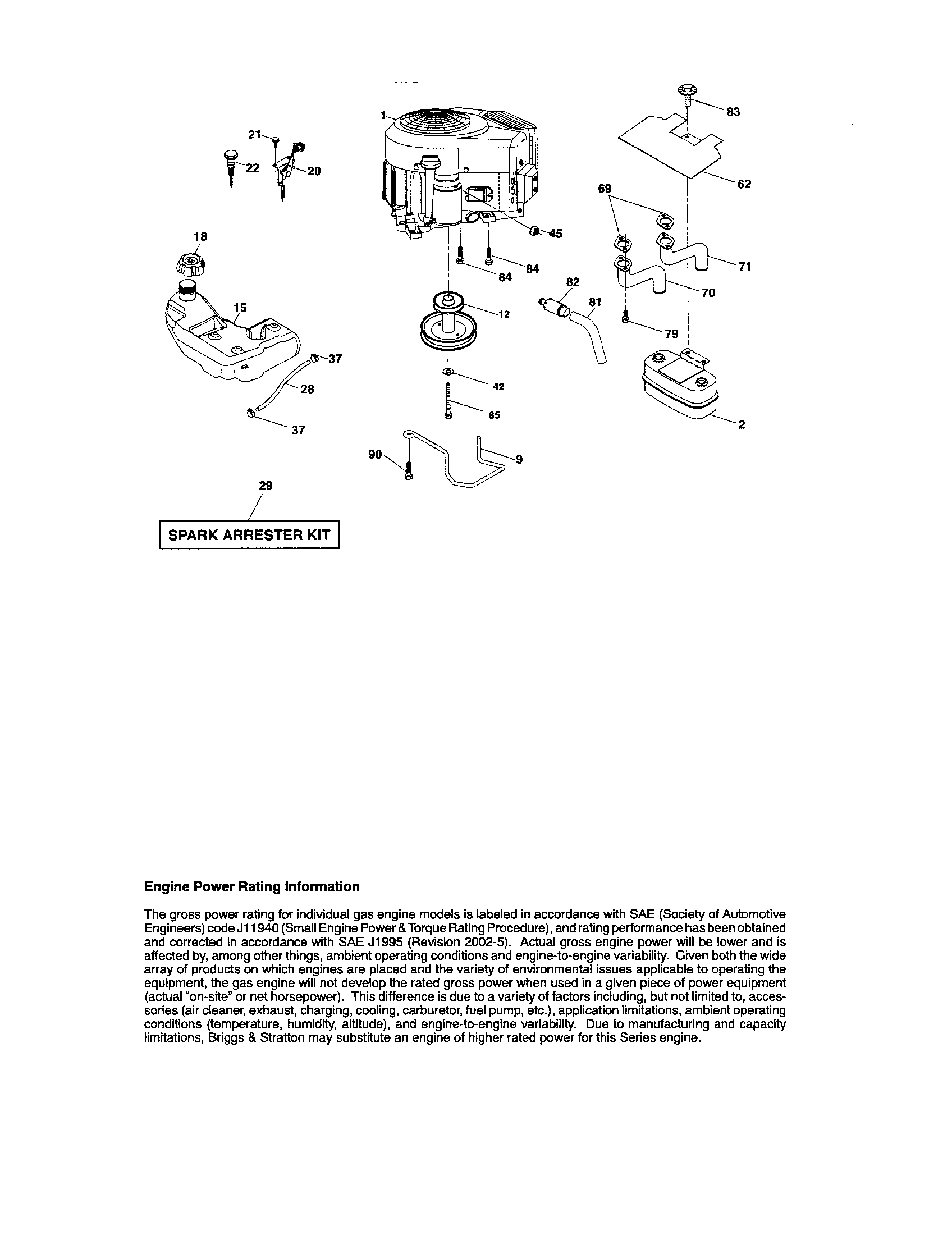 Craftsman 917288251 engine diagram