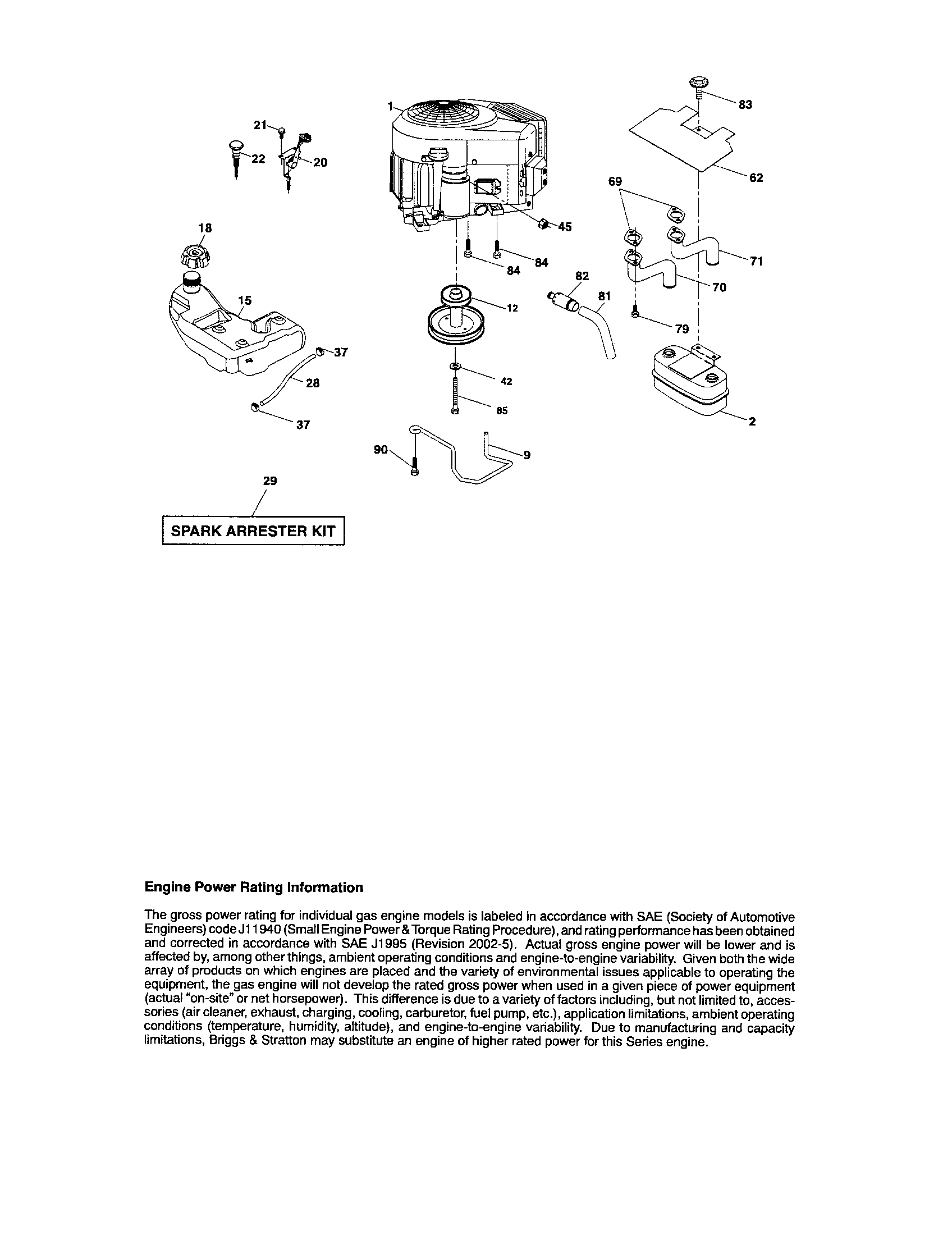 Craftsman 917288252 engine diagram