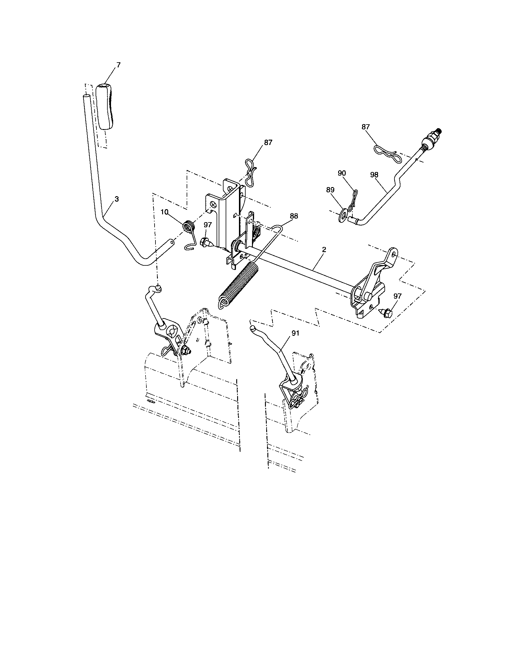 Craftsman 917288270 lift diagram