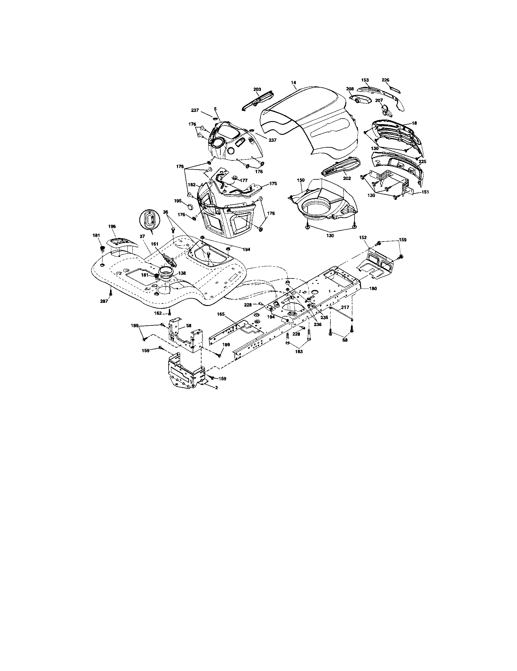 Craftsman 917288271 chassis and enclosures diagram