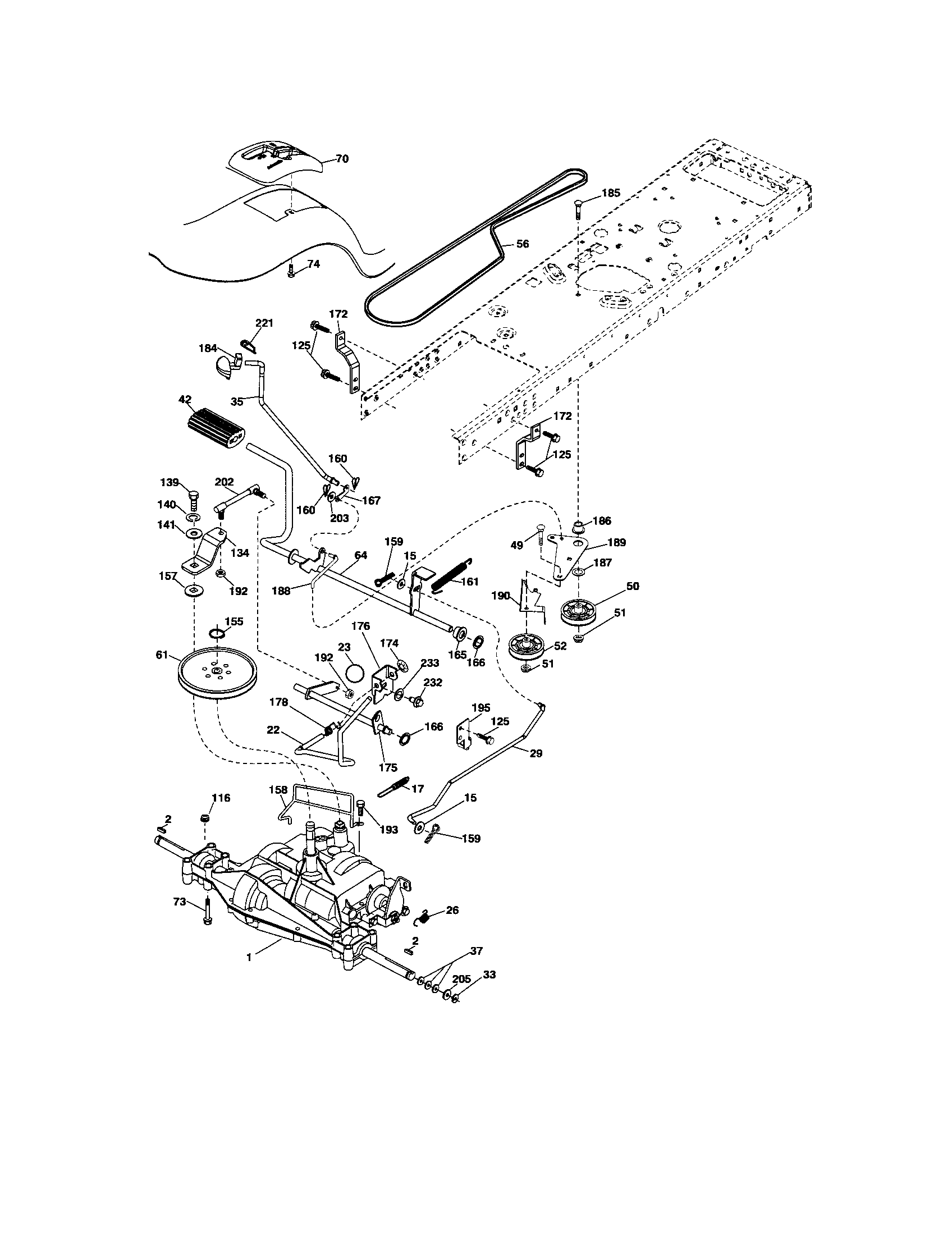 Craftsman 917288271 ground drive diagram