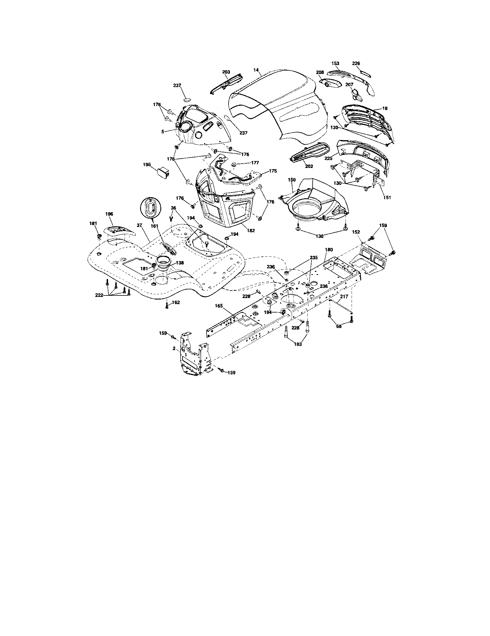Craftsman 917288280 chassis and enclosures diagram