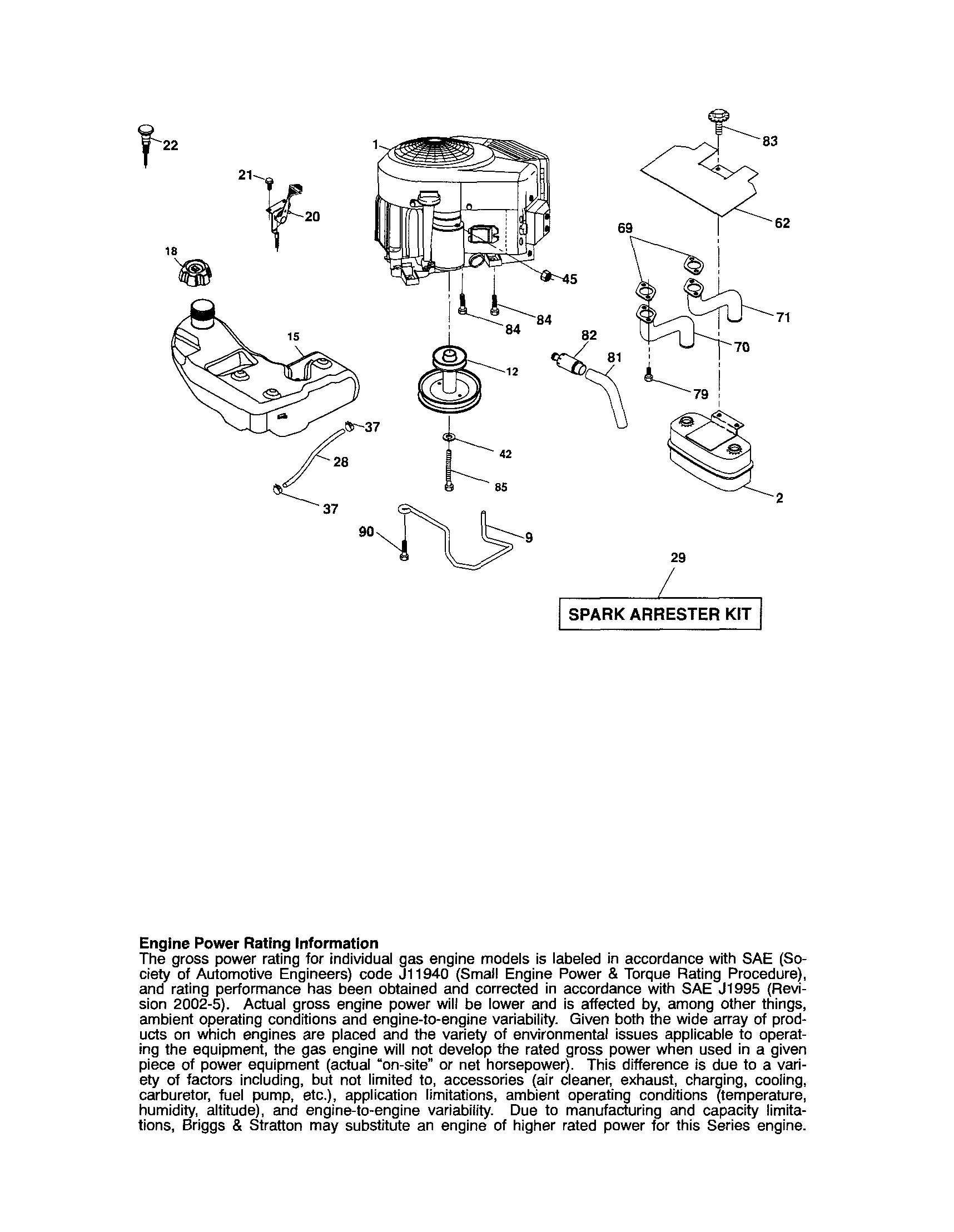 Craftsman 917288280 engine diagram