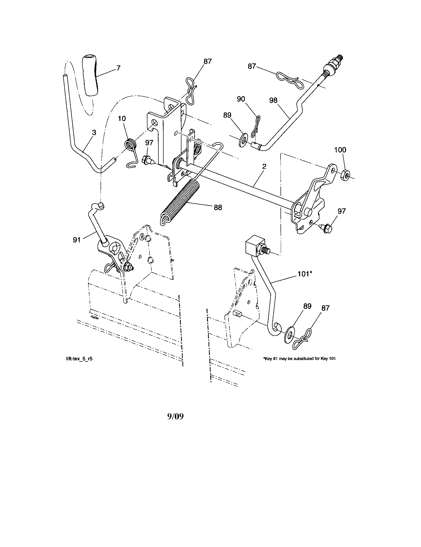 Craftsman 917288280 lift diagram