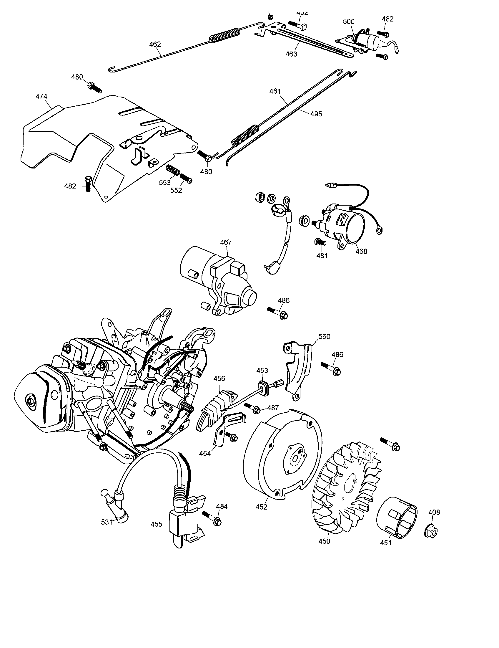 DeWalt DG3000 TYPE 1 fan/ignition coil diagram
