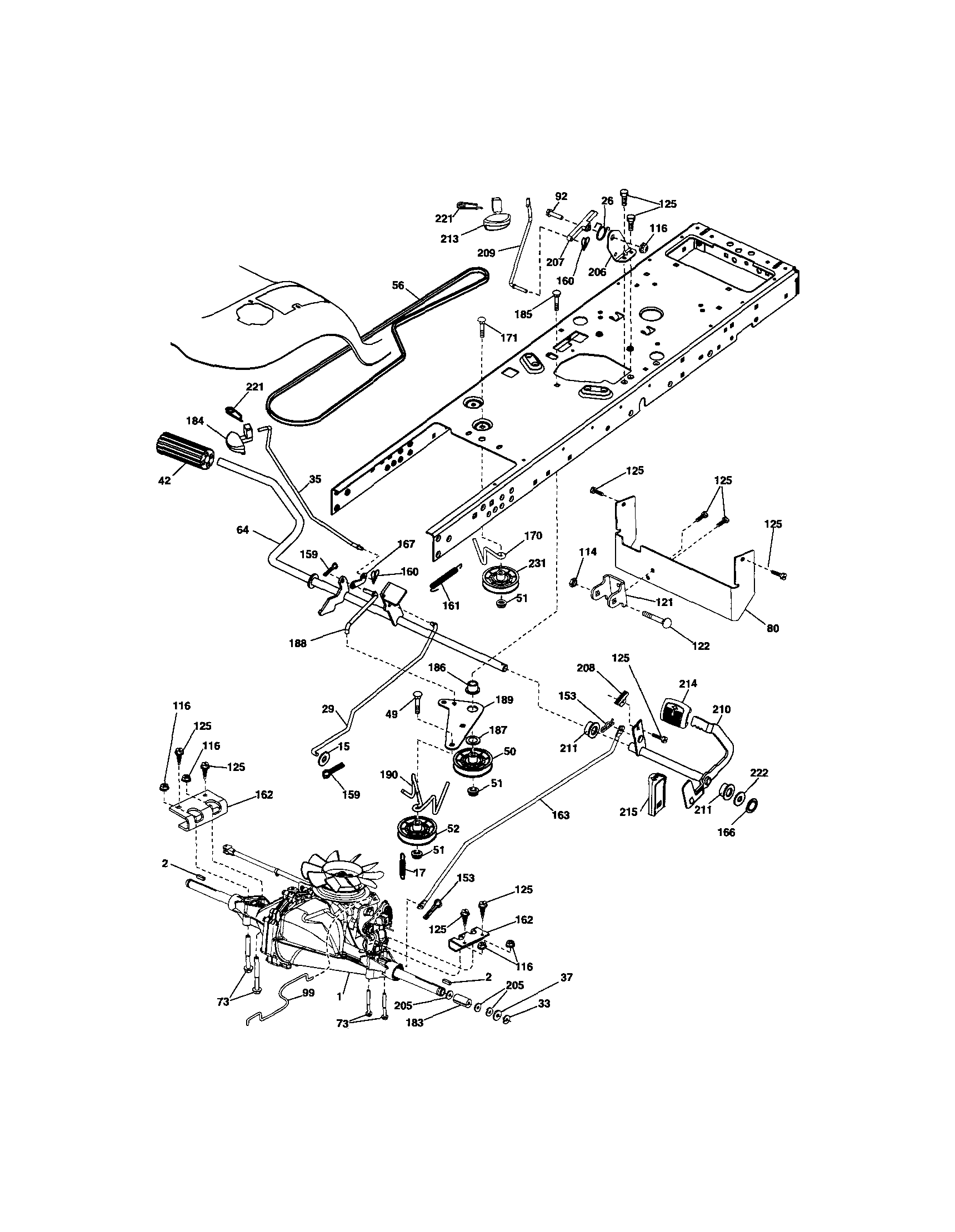 Craftsman 917288341 ground drive diagram