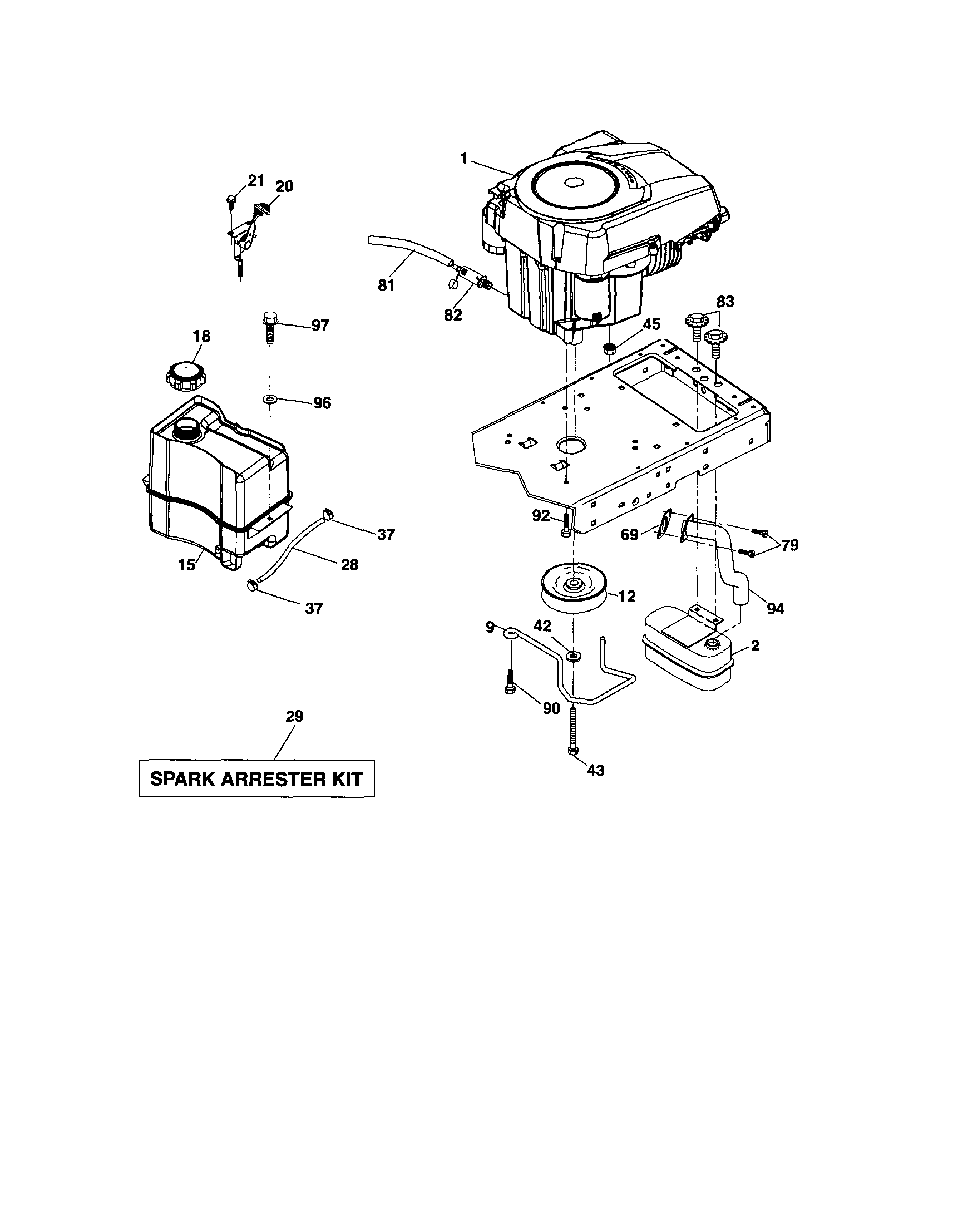 Craftsman 917288341 engine diagram