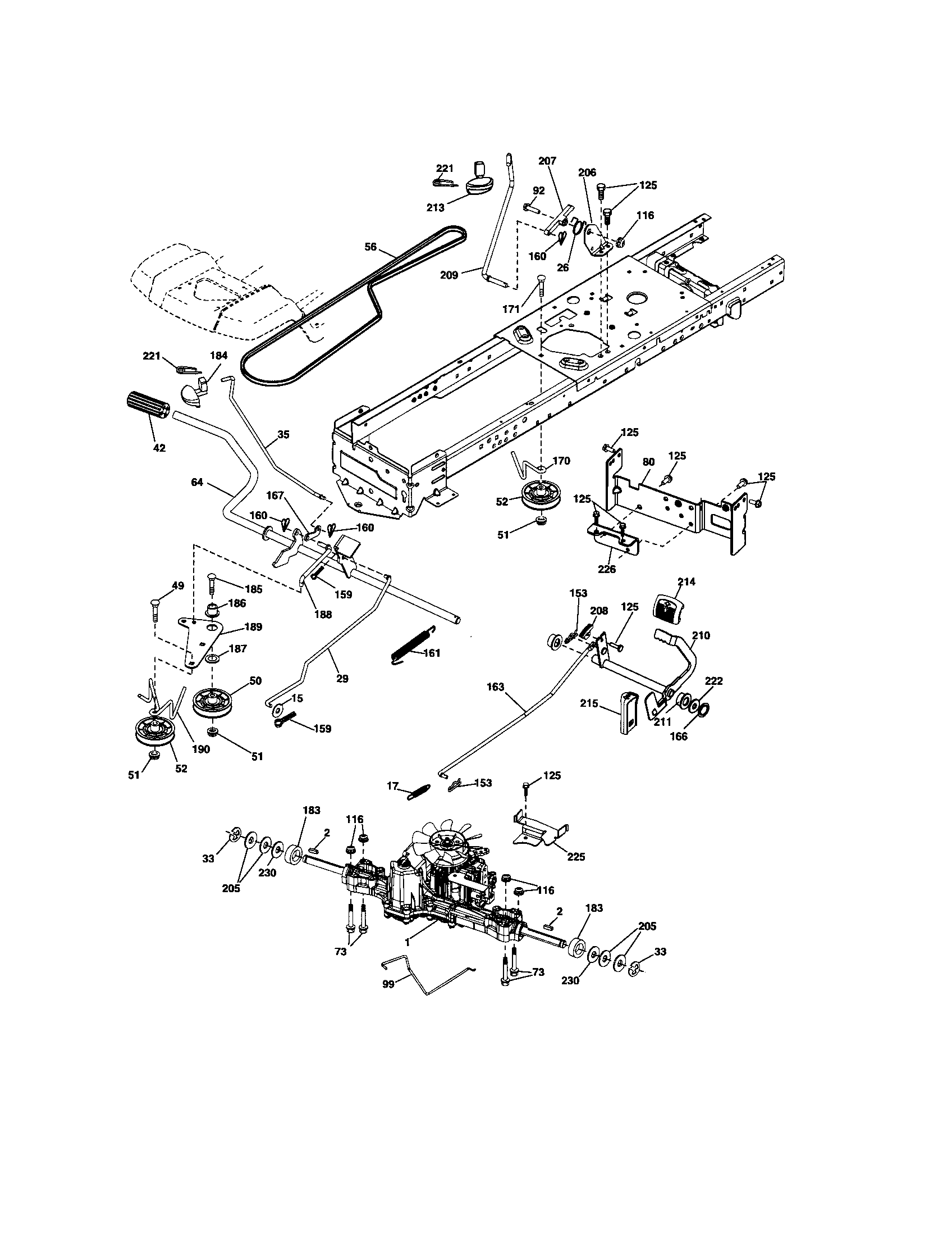 Craftsman 917288360 ground drive diagram