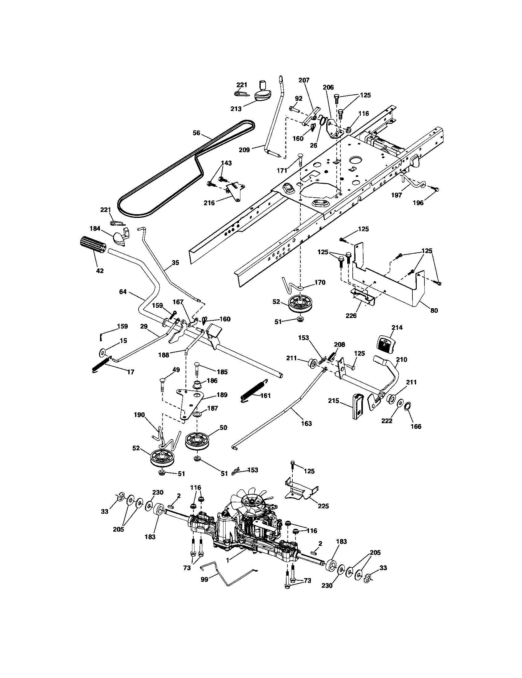 Craftsman 917288700 ground drive diagram
