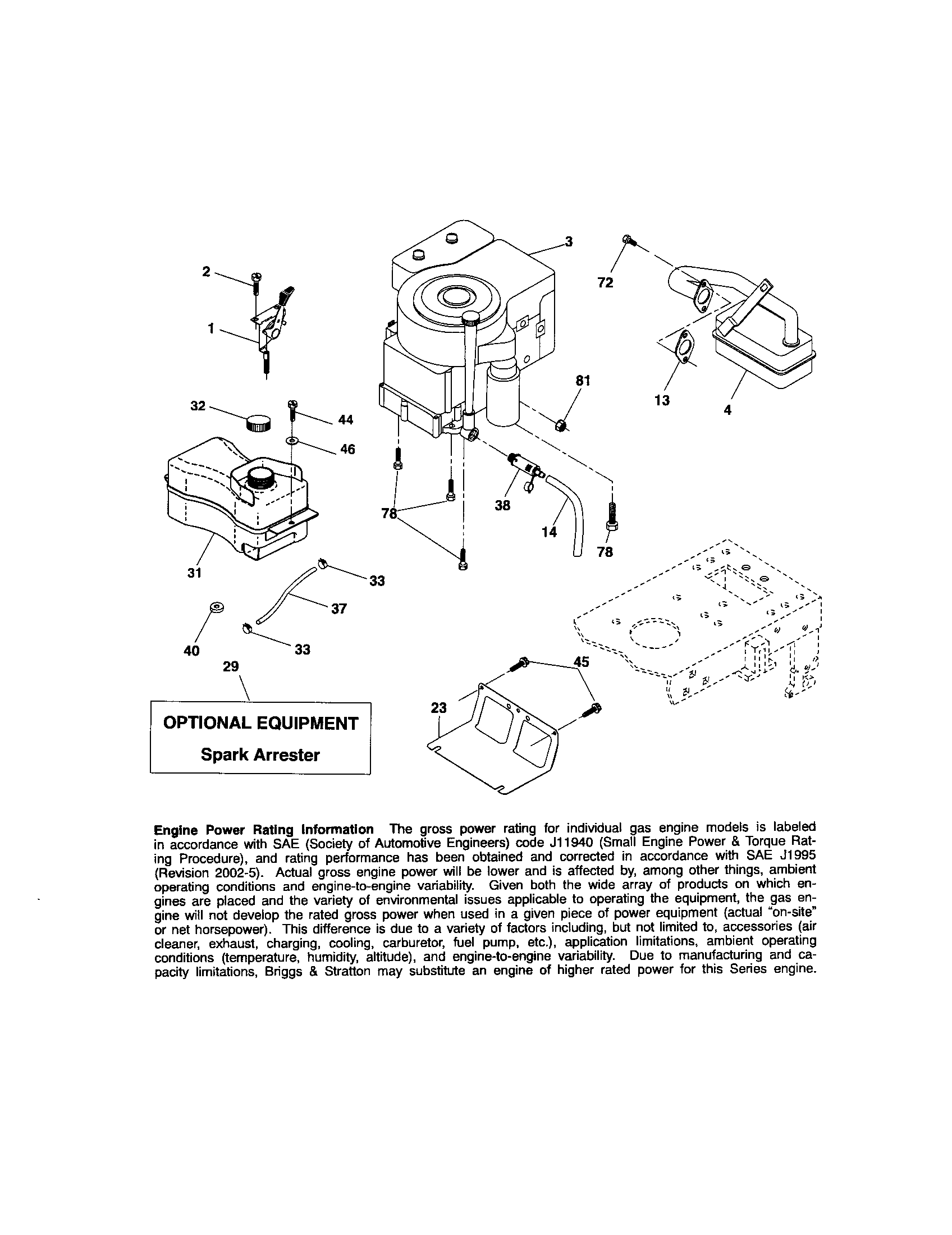 Craftsman 917289030 engine diagram