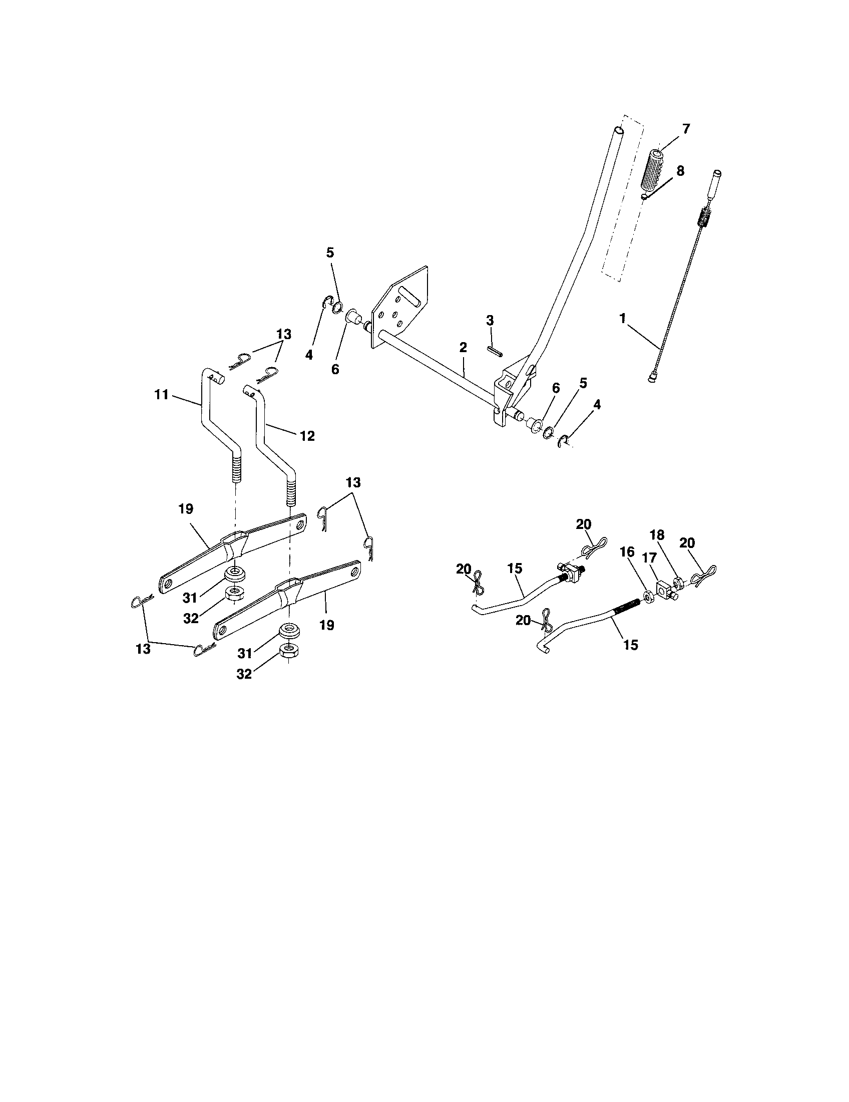Craftsman 917289030 lift diagram