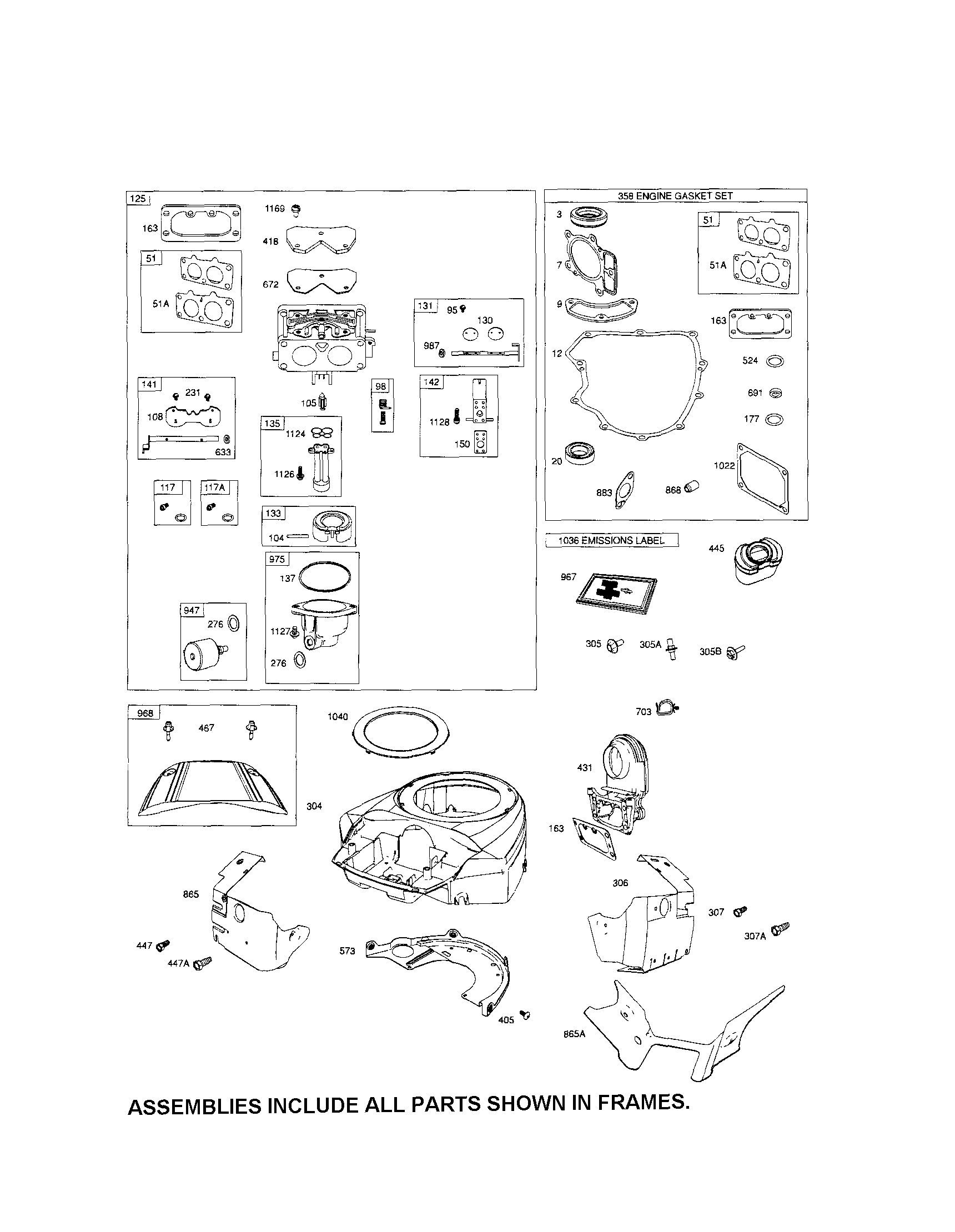 Craftsman 917289260 carburetor/blower housing diagram