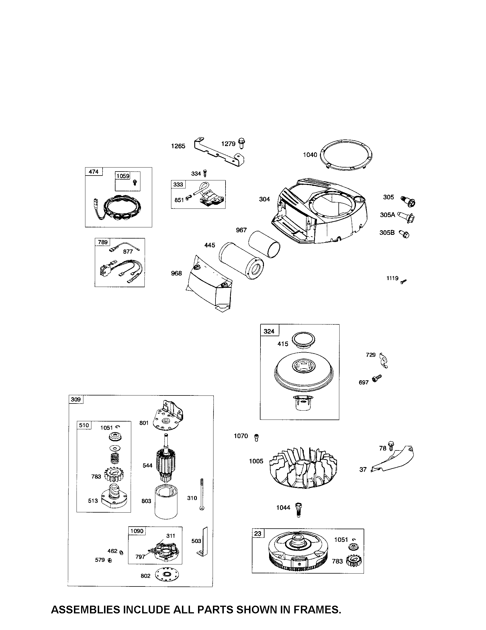 Craftsman 917254810 starter motor/alternator diagram