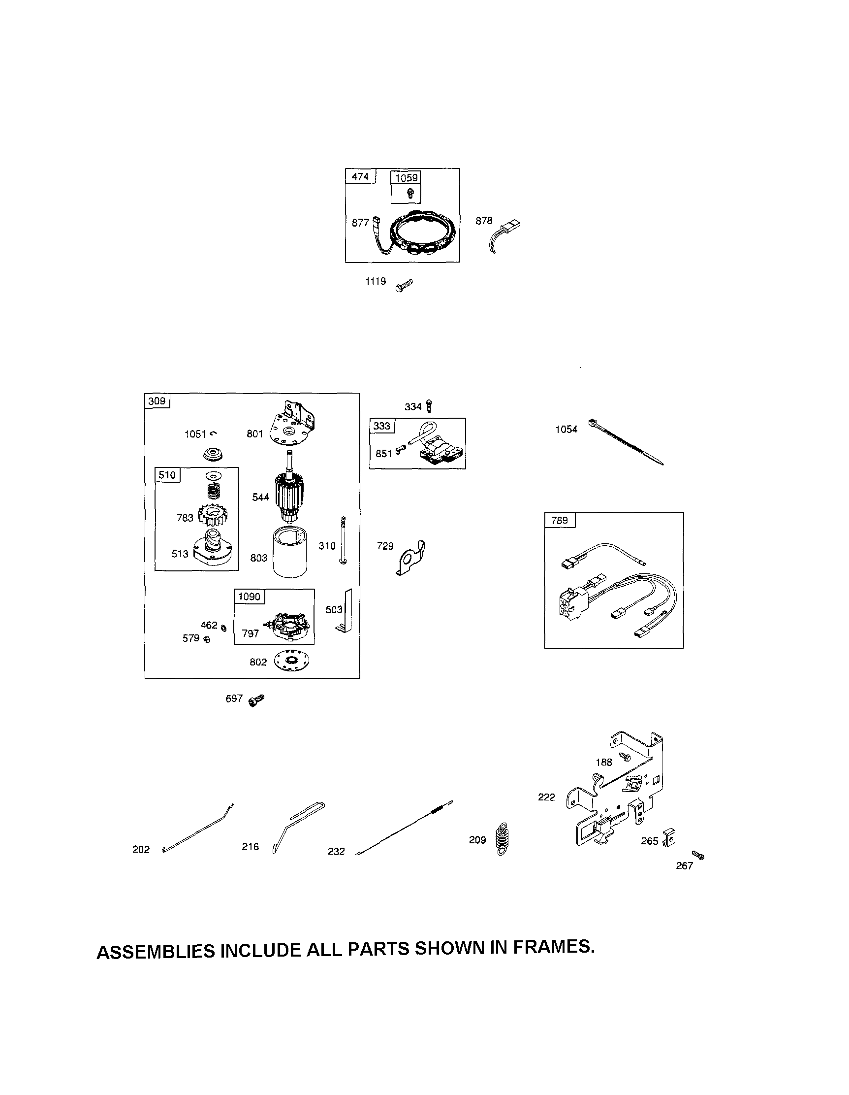 Craftsman 917289031 starter motor/alternator diagram