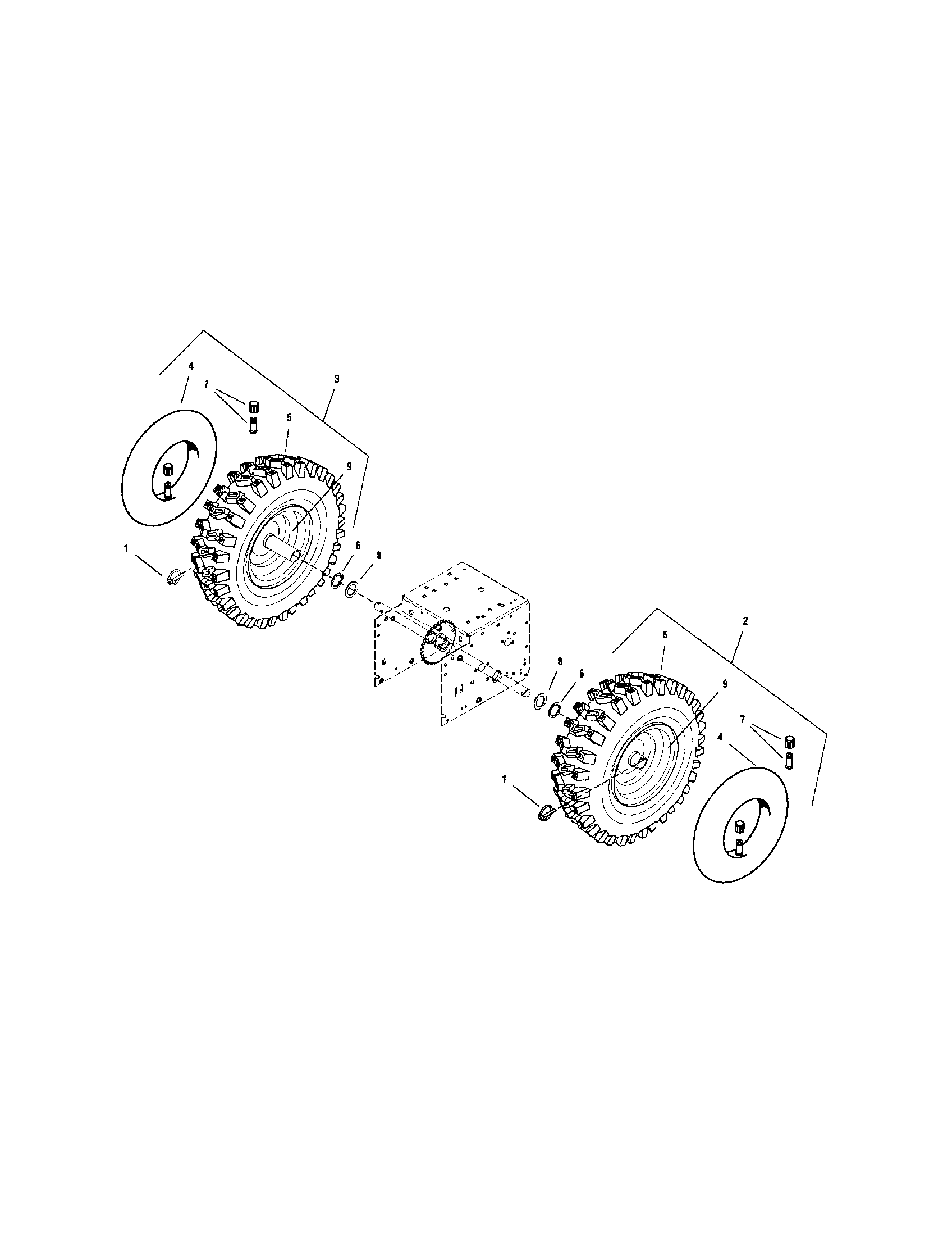 Snapper 130887260 wheels/tires diagram