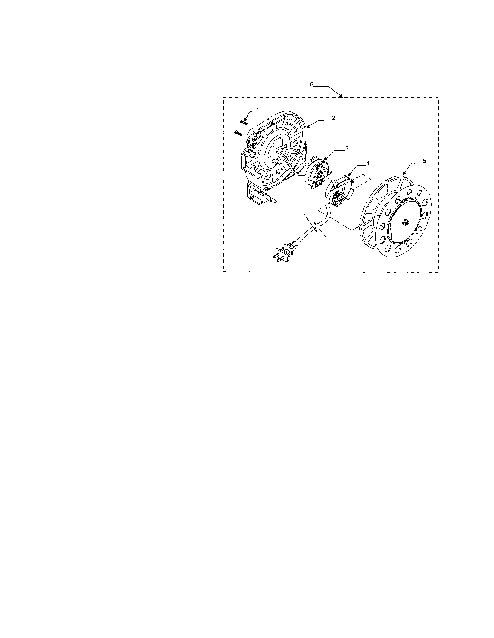 Kenmore 11629219800 cord reel diagram