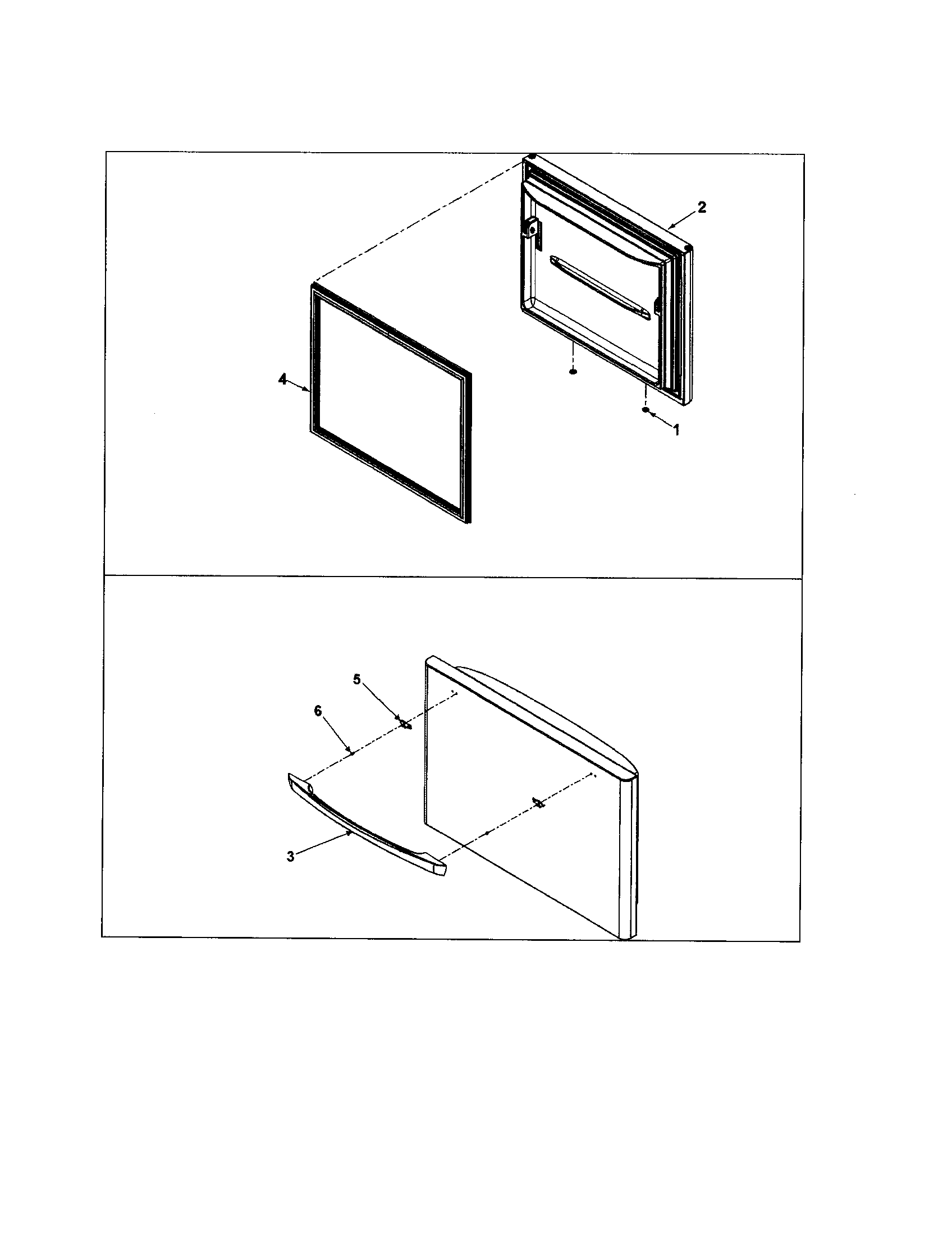 Amana ABD2533DES0 freezer door diagram